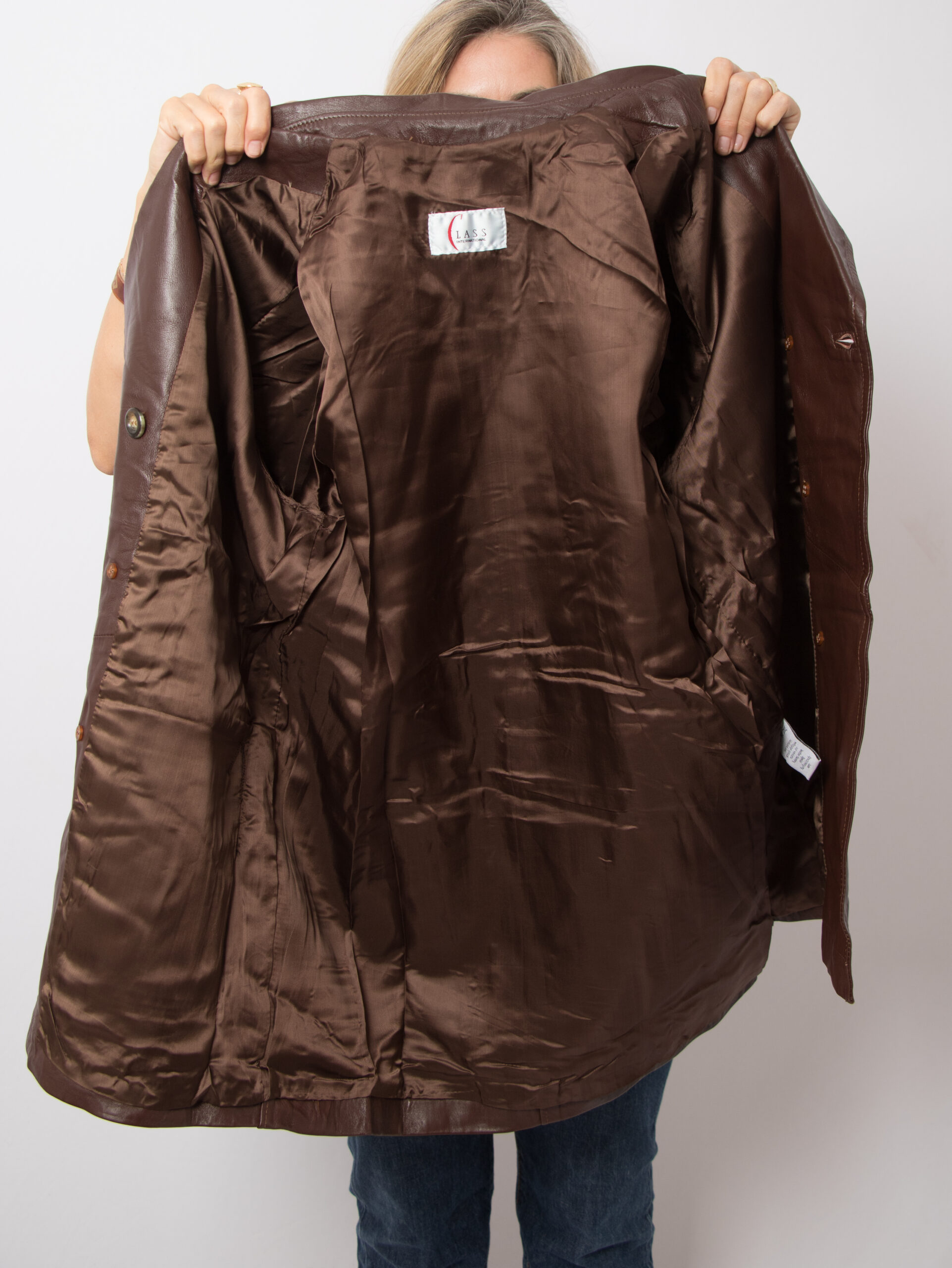 Vintage Brown Leather Jacket Vintage Brown Leather Jacket - Image 4