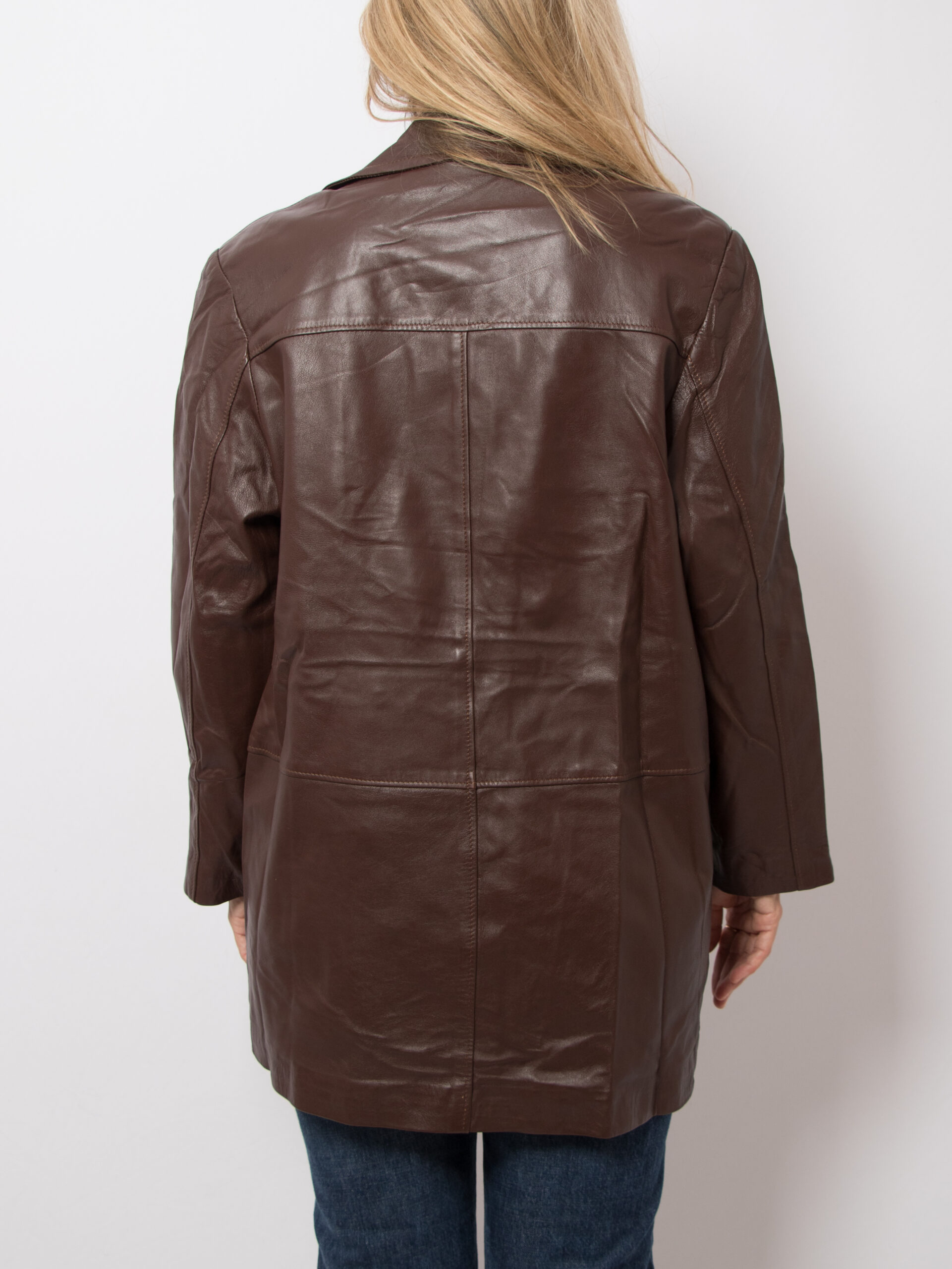 Vintage Brown Leather Jacket Vintage Brown Leather Jacket - Image 3
