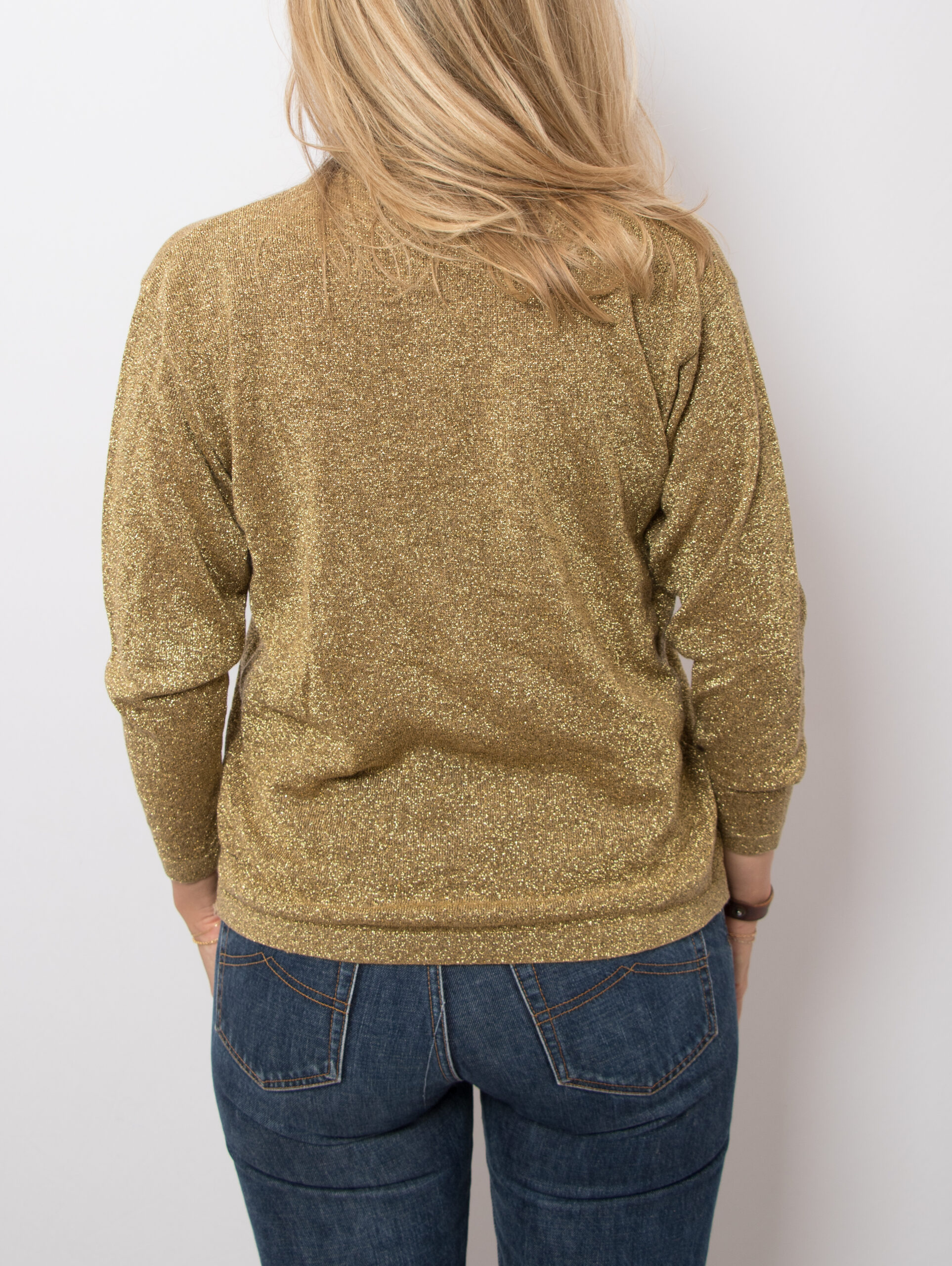 Vintage Shimmery Knit Sweater Top Vintage Shimmery Knit Sweater Top - Image 4