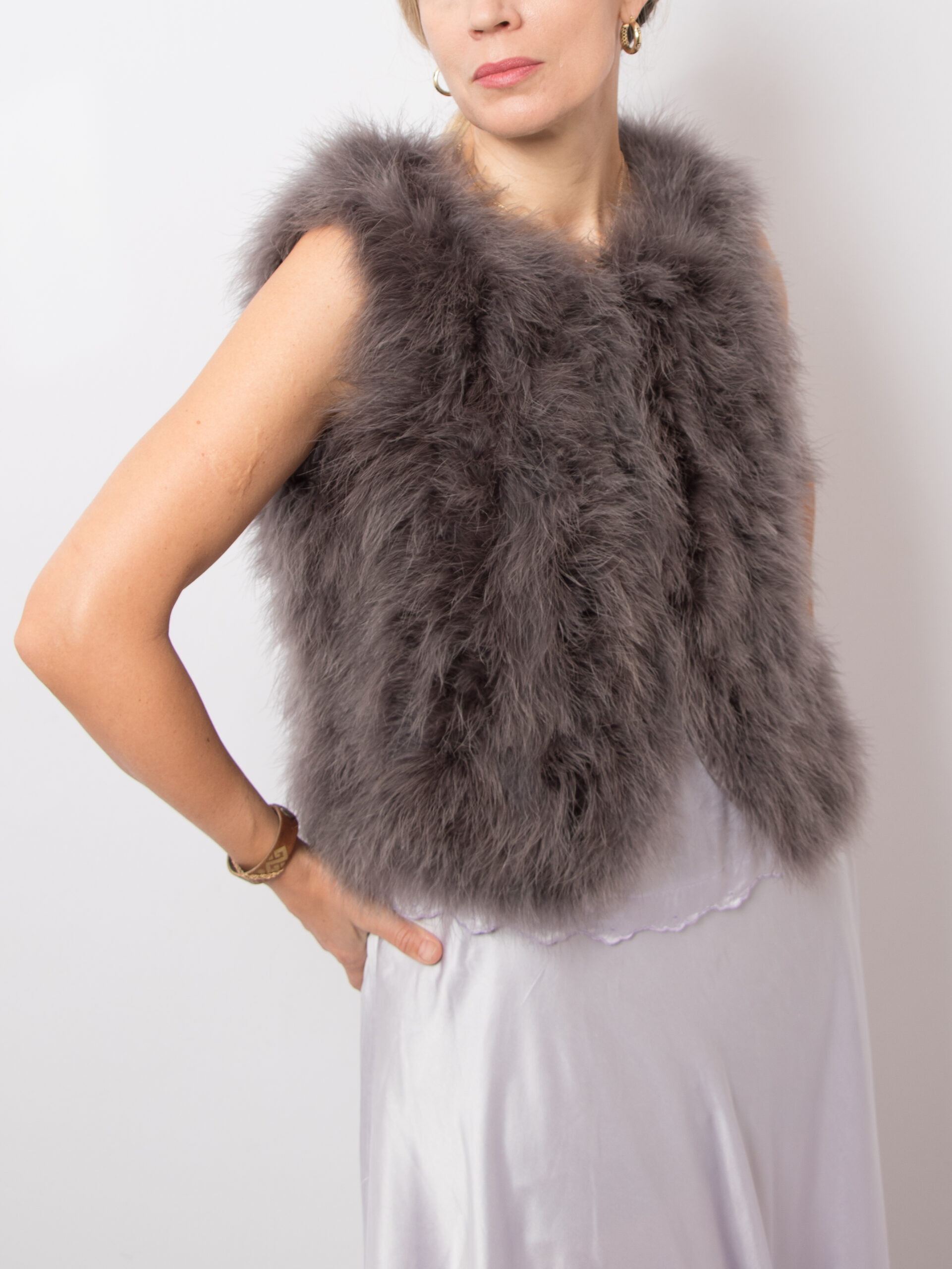 Real Feather Vest Real Feather Vest - Image 2