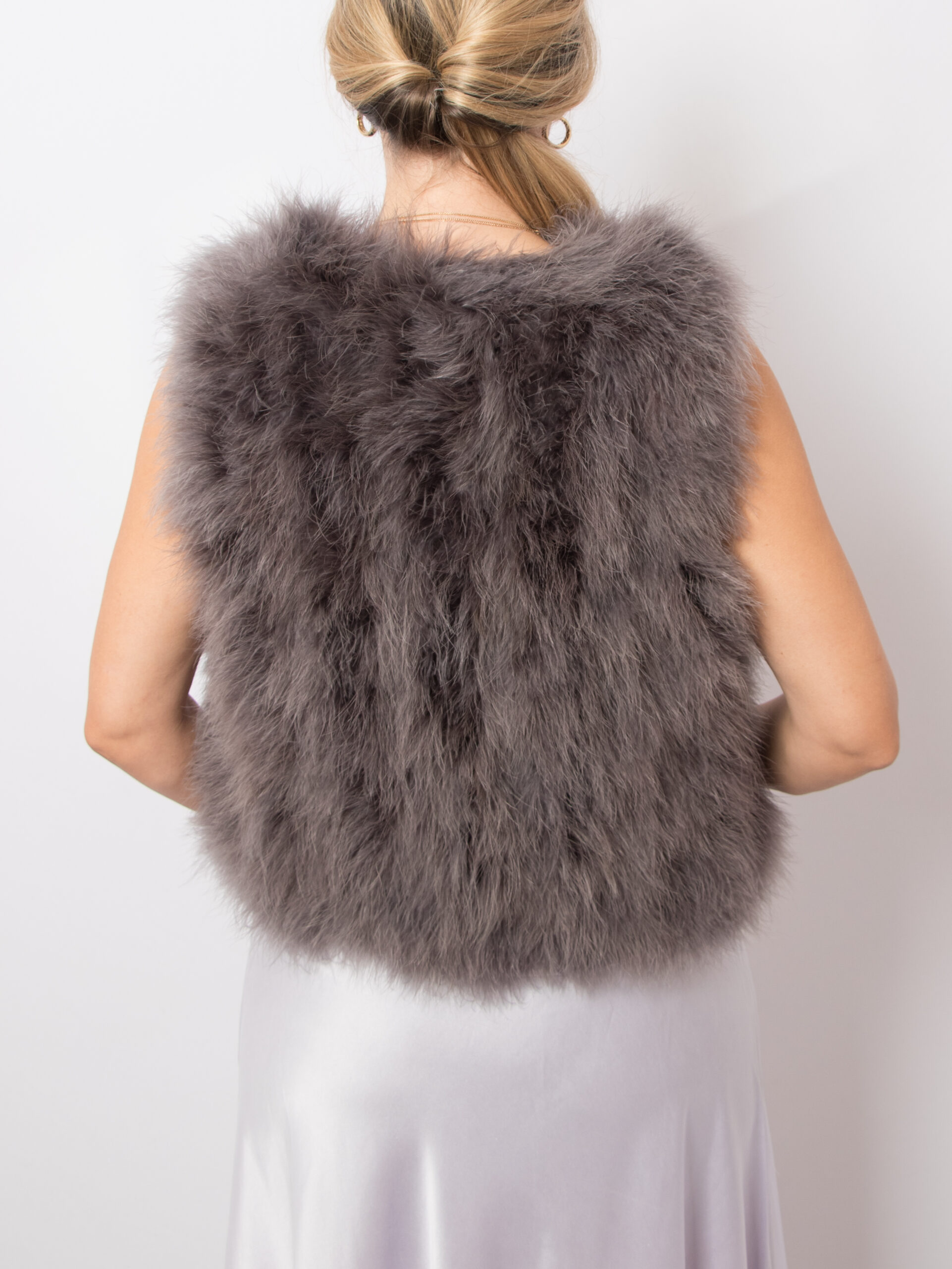 Real Feather Vest Real Feather Vest - Image 3