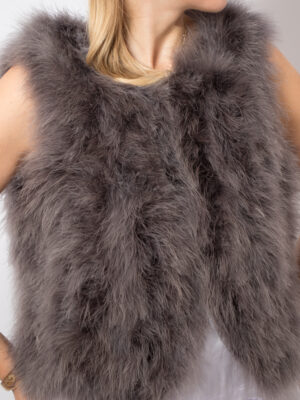 Real Feather Vest