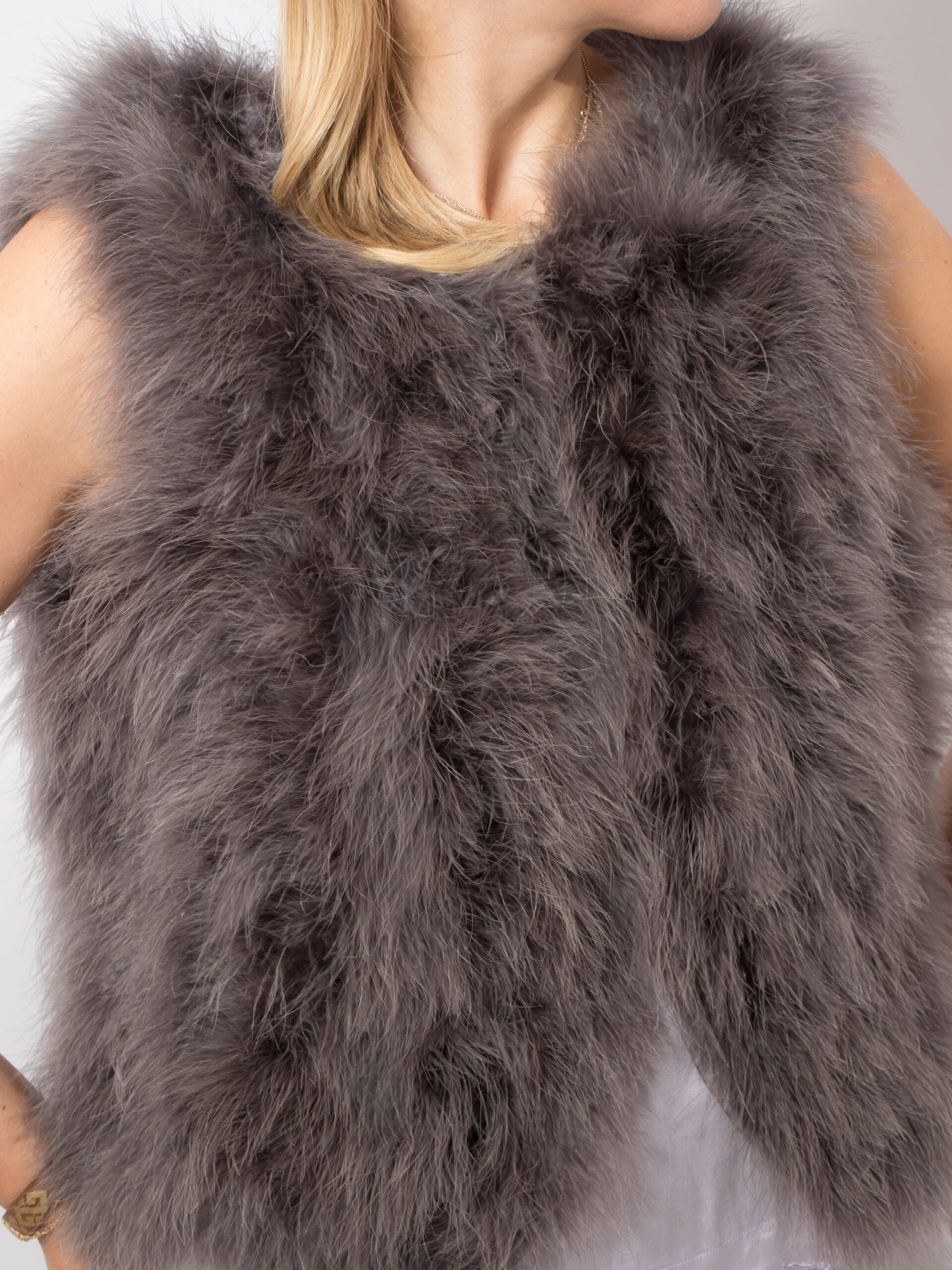 Real Feather Vest Real Feather Vest