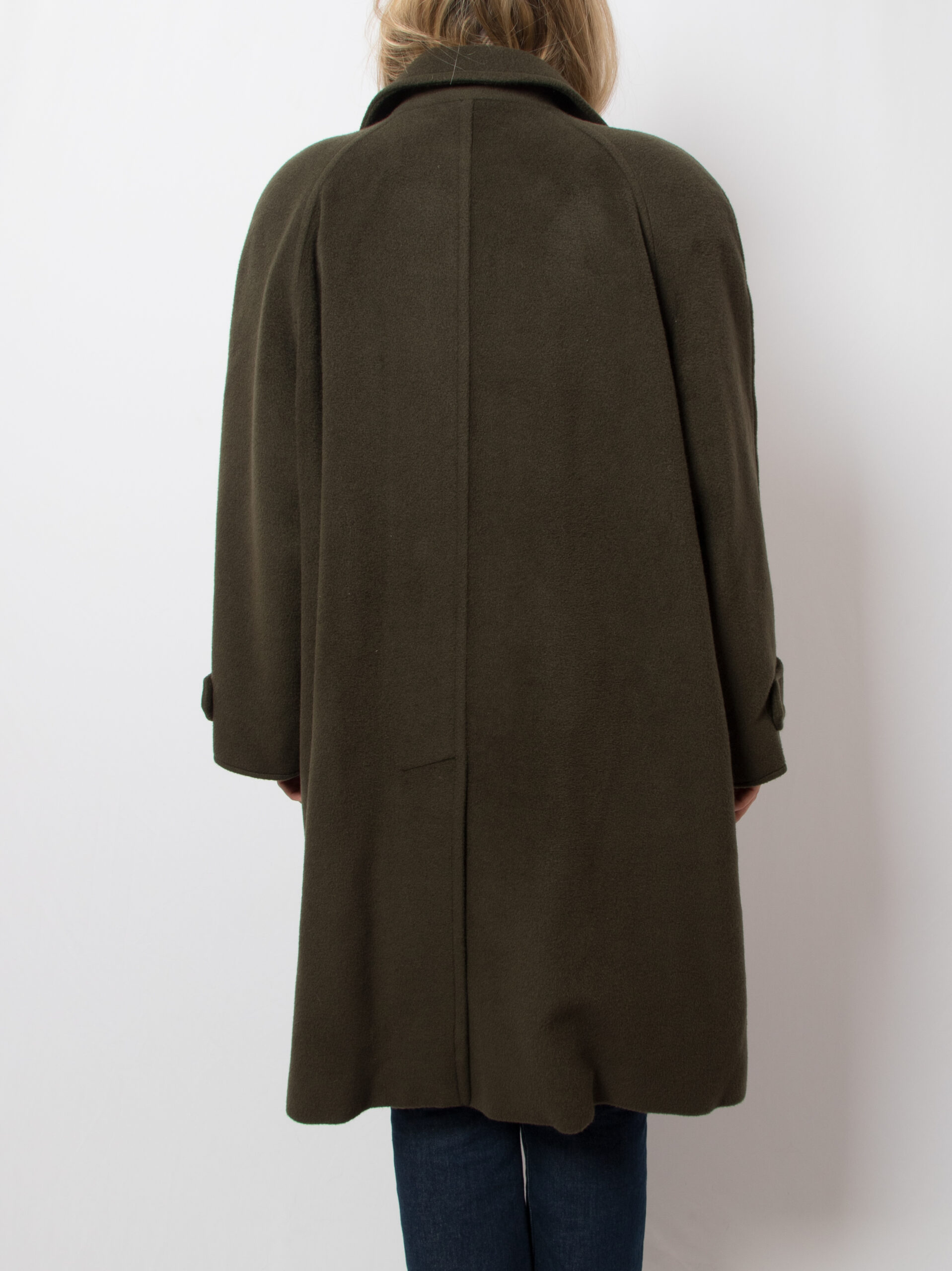 Vintage PERSONA Green Wool Cashmere Coat Vintage PERSONA Green Wool Cashmere Coat - Image 3