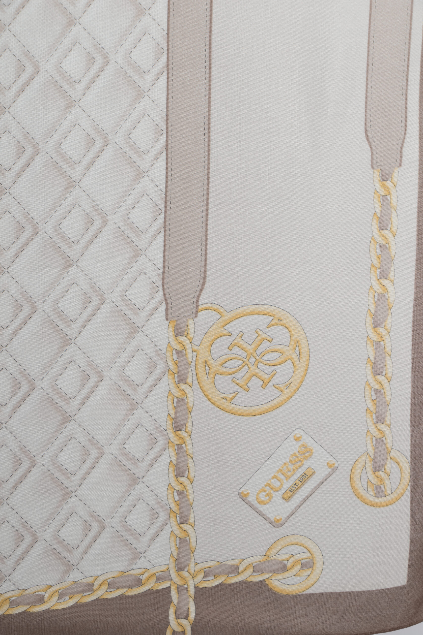 Guess Chain Print Large Square Scarf Guess Chain Print Large Square Scarf - Image 3