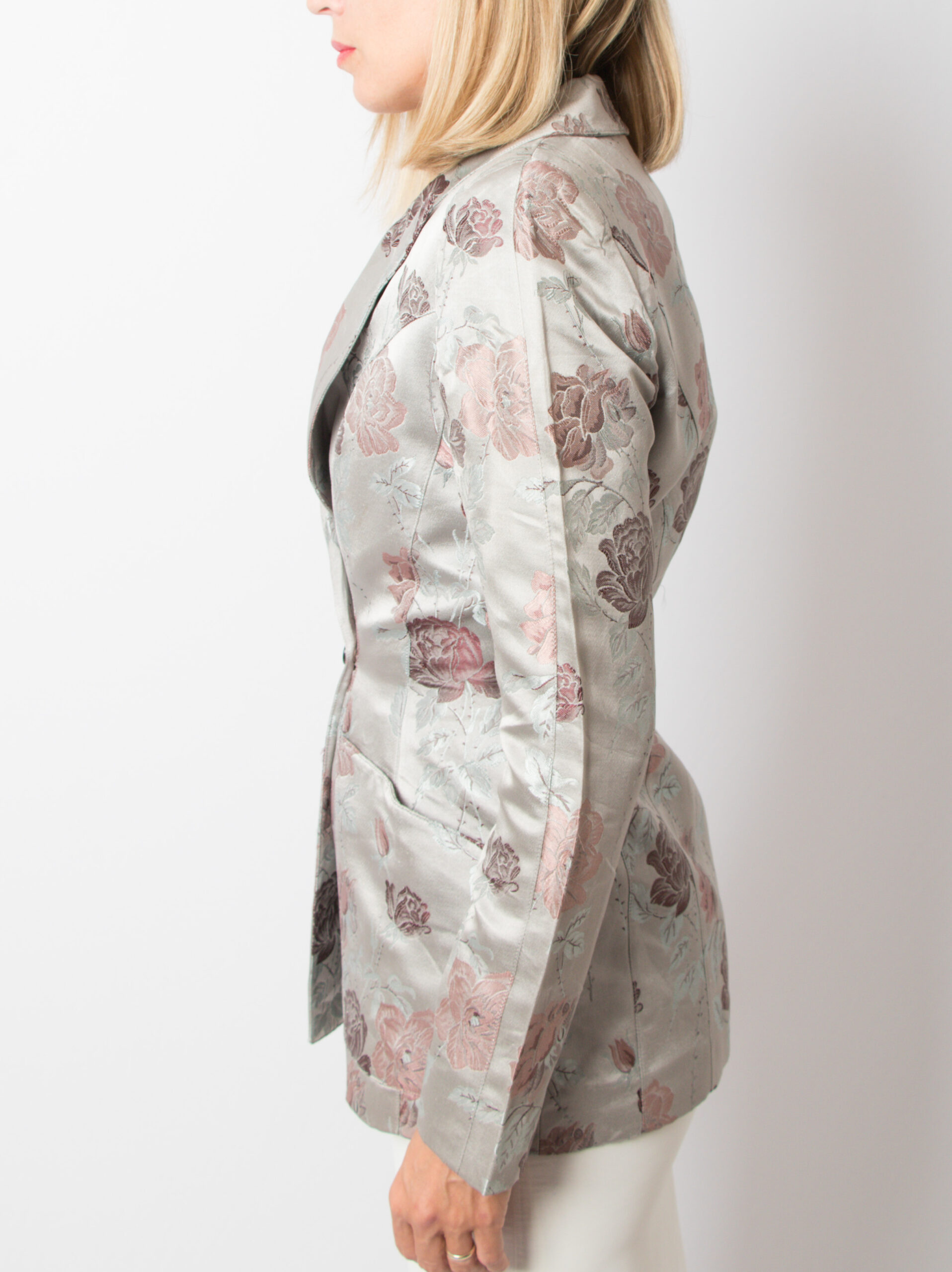 MUGLER Jacquard Blazer Floral Silk blend MUGLER Jacquard Blazer Floral Silk blend - Image 5