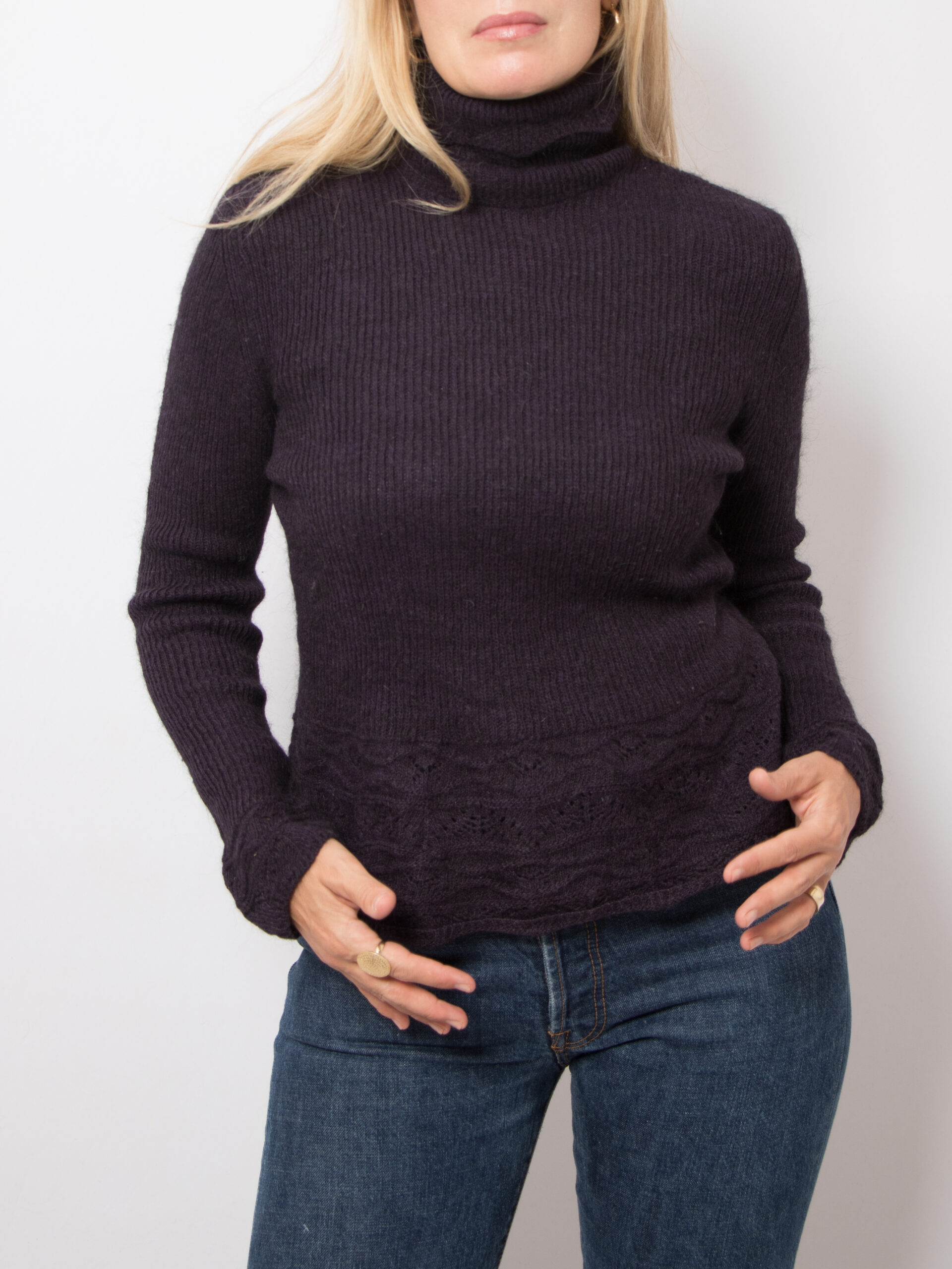 Vintage Purple Turtleneck Mohair Sweater Vintage Purple Turtleneck Mohair Sweater