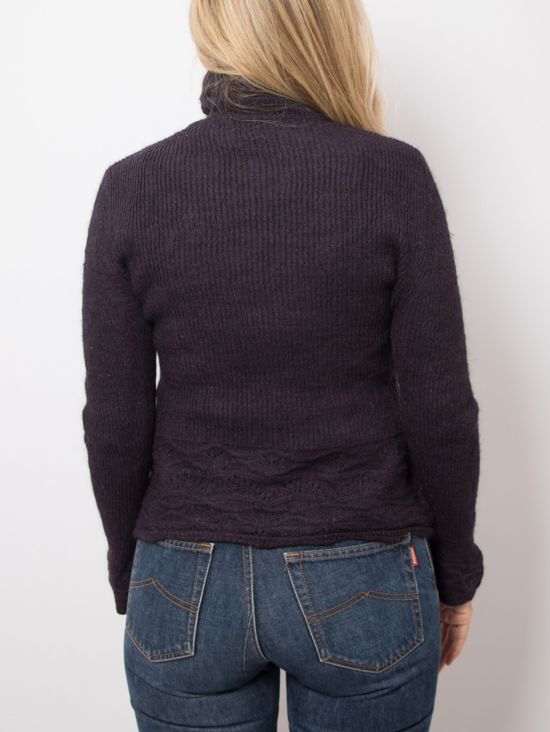 Vintage Purple Turtleneck Mohair Sweater Vintage Purple Turtleneck Mohair Sweater - Image 2