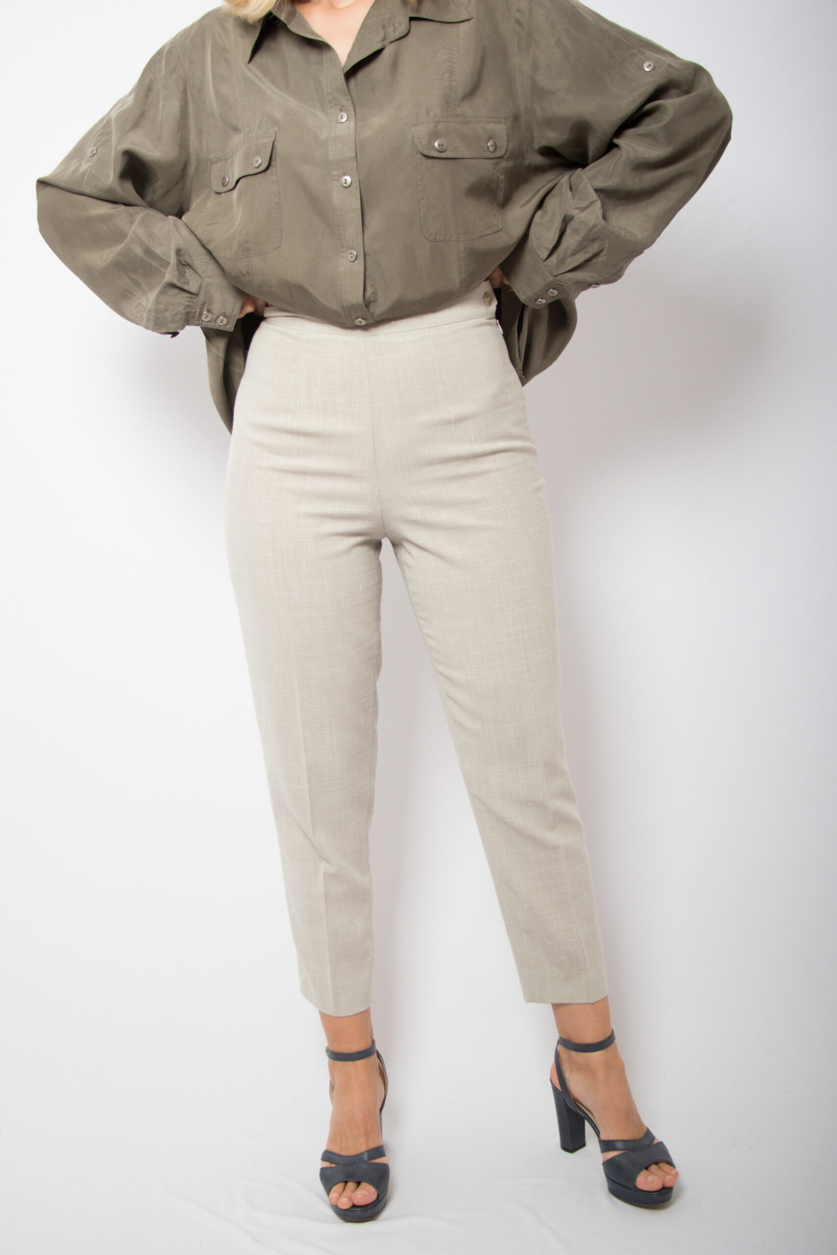 Vintage Wool Linen Trousers Vintage Wool Linen Trousers - Image 2