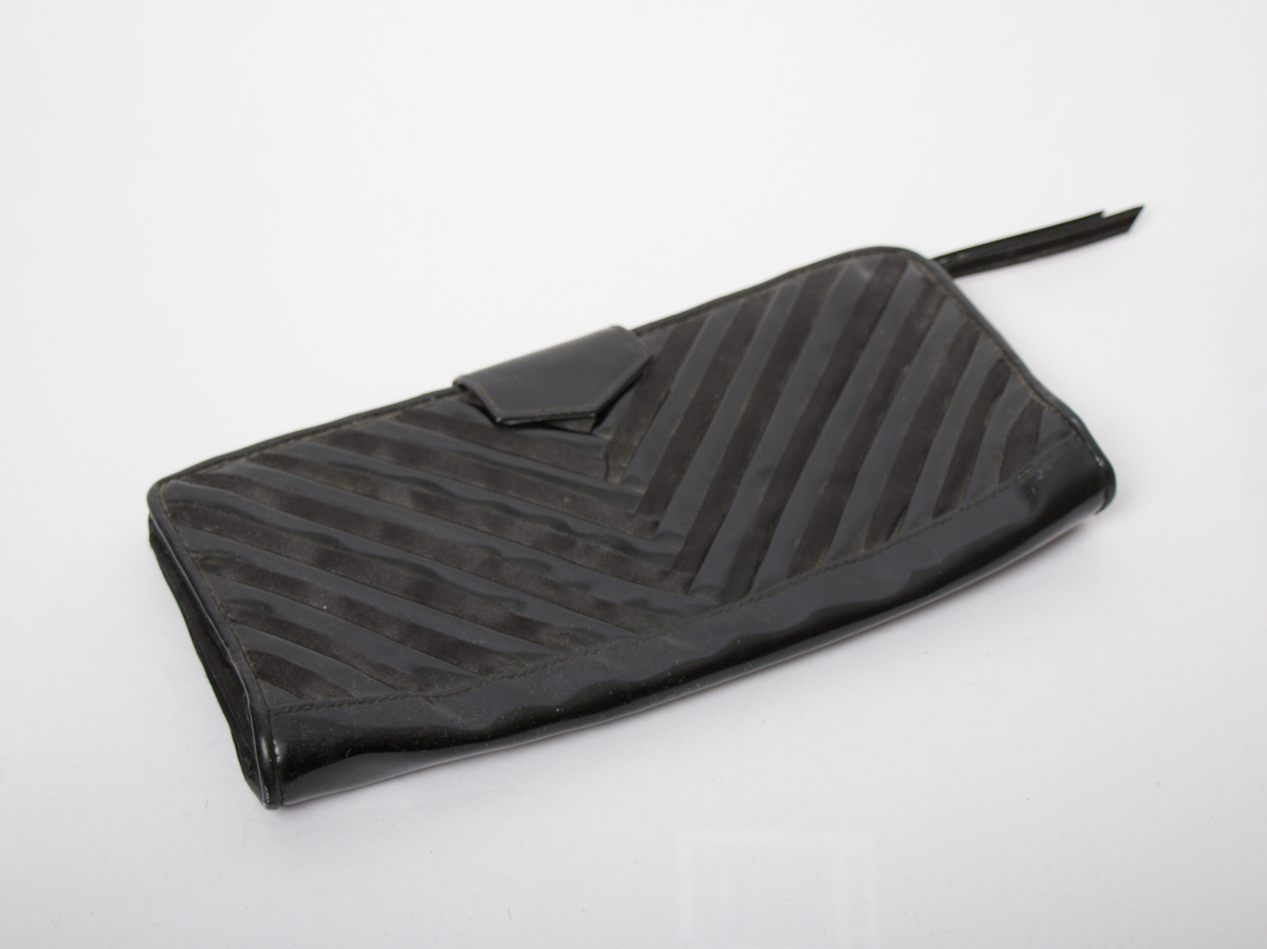 Vintage Black Envelope Clutch by Barrots Vintage Black Envelope Clutch by Barrots - Image 2