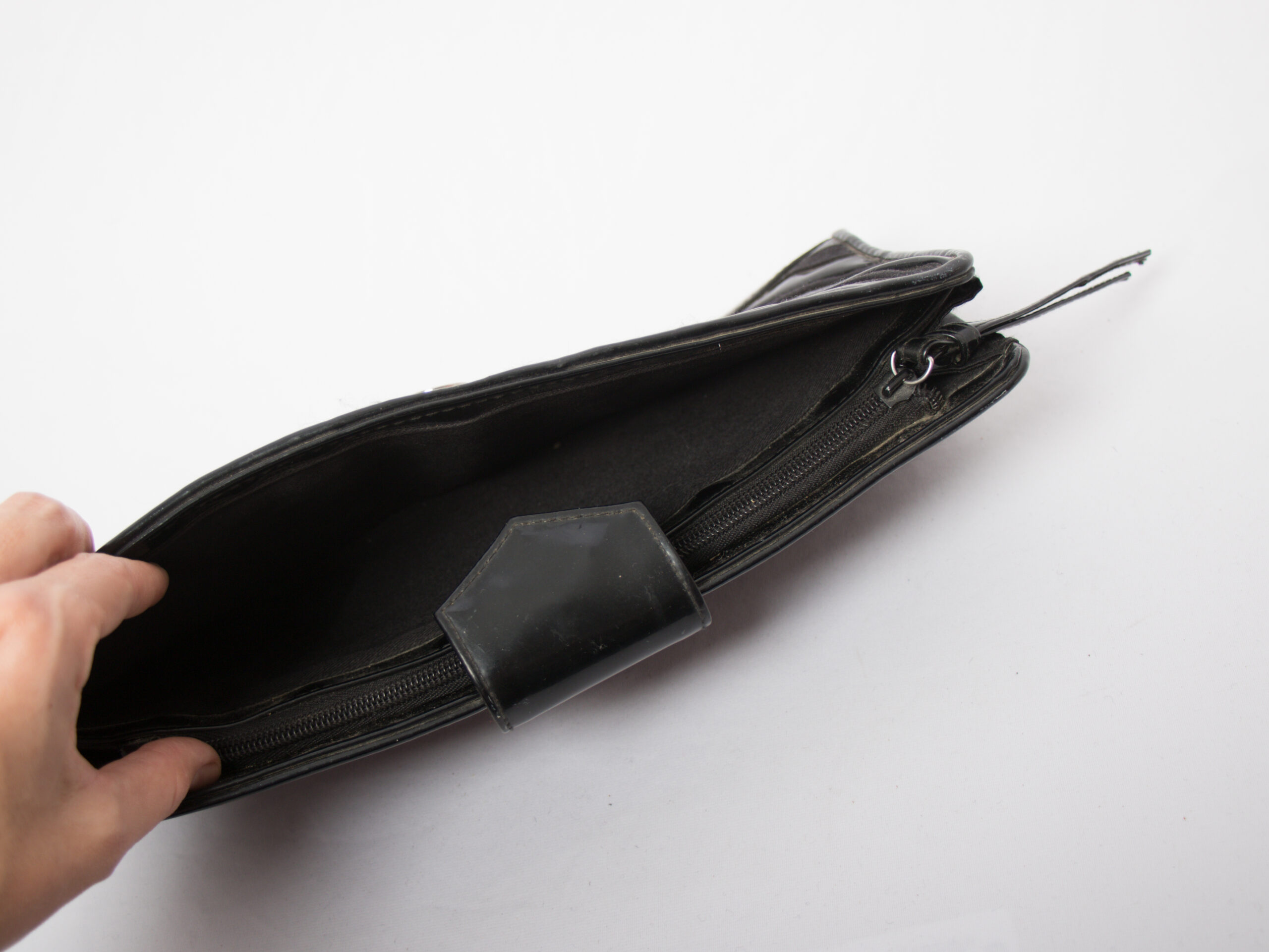 Vintage Black Envelope Clutch by Barrots Vintage Black Envelope Clutch by Barrots - Image 7
