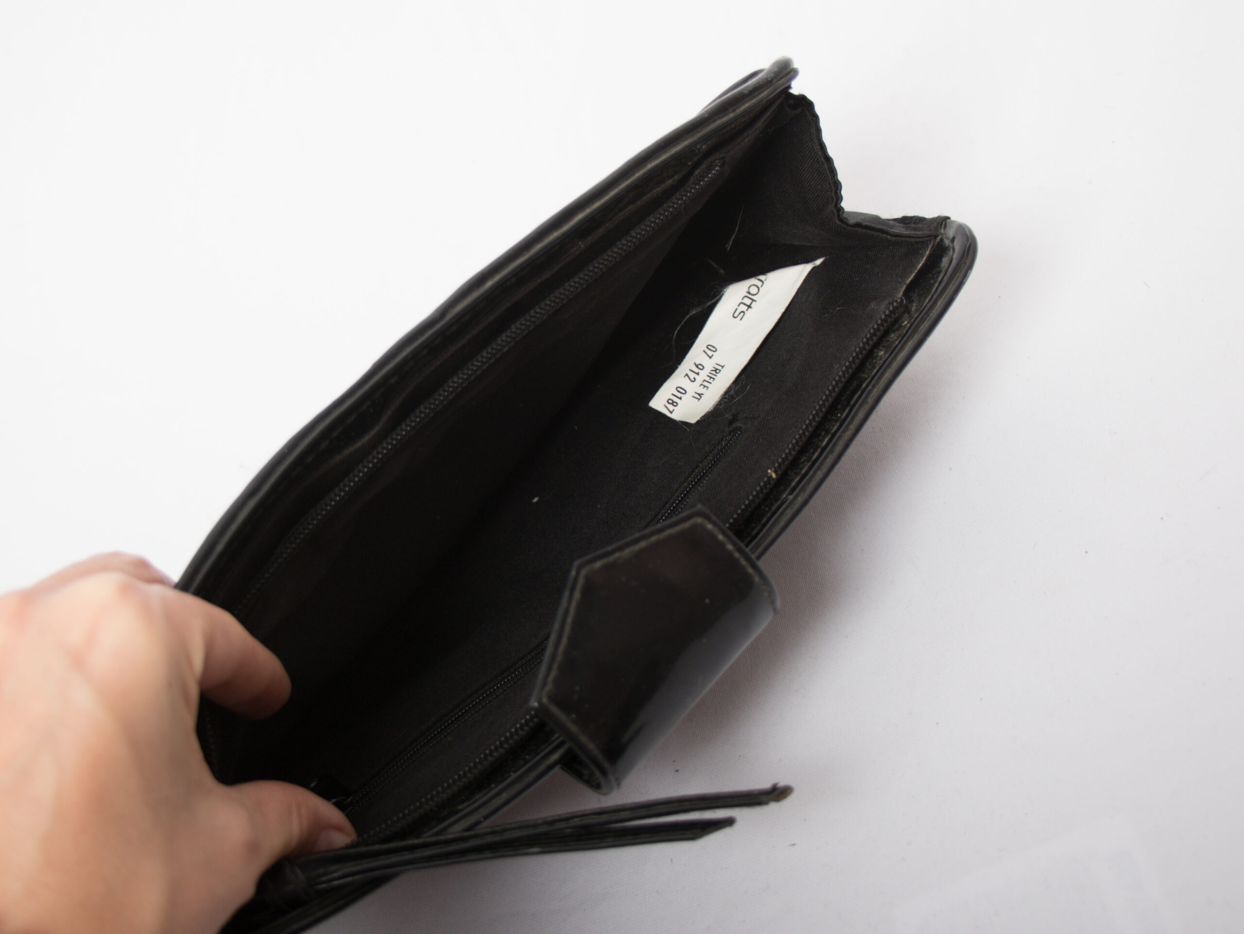 Vintage Black Envelope Clutch by Barrots Vintage Black Envelope Clutch by Barrots - Image 8