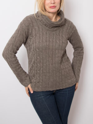 Vintage Cable Knit Turtleneck Sweater