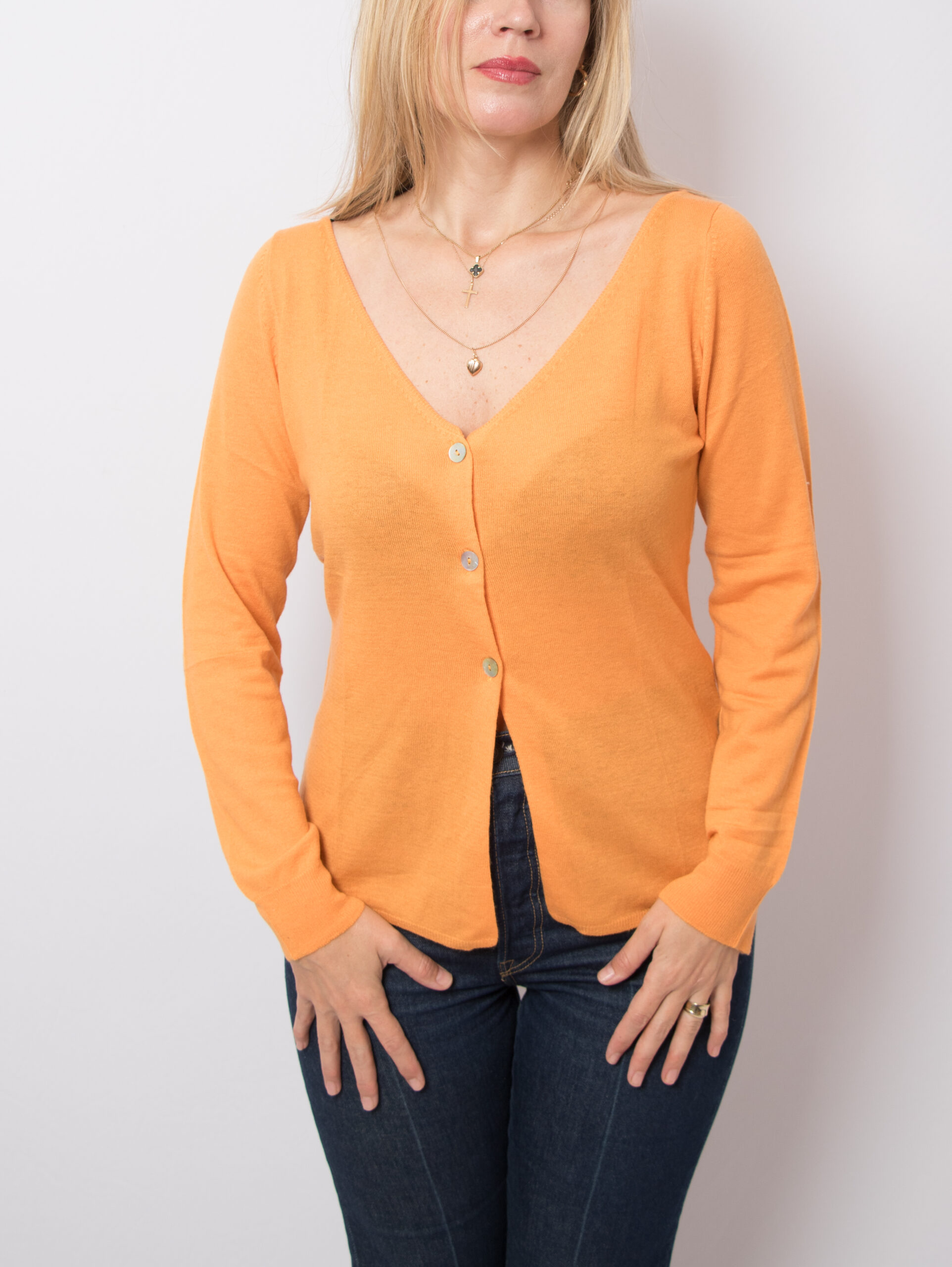 Vintage Thin Cashmere Cardigan Vintage Thin Cashmere Cardigan - Image 2