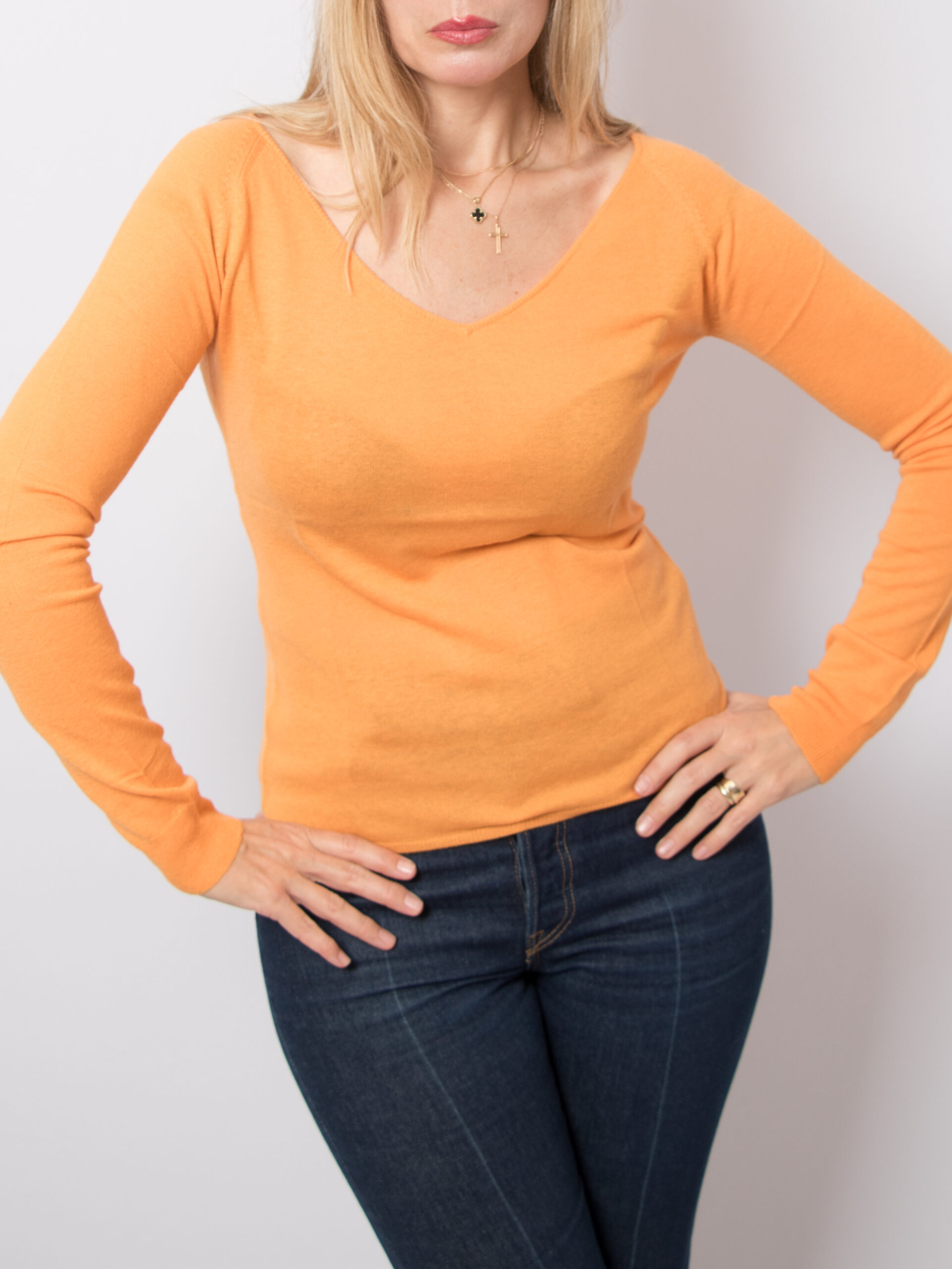 Vintage Orange Cashmere Sweater L Vintage Orange Cashmere Sweater L
