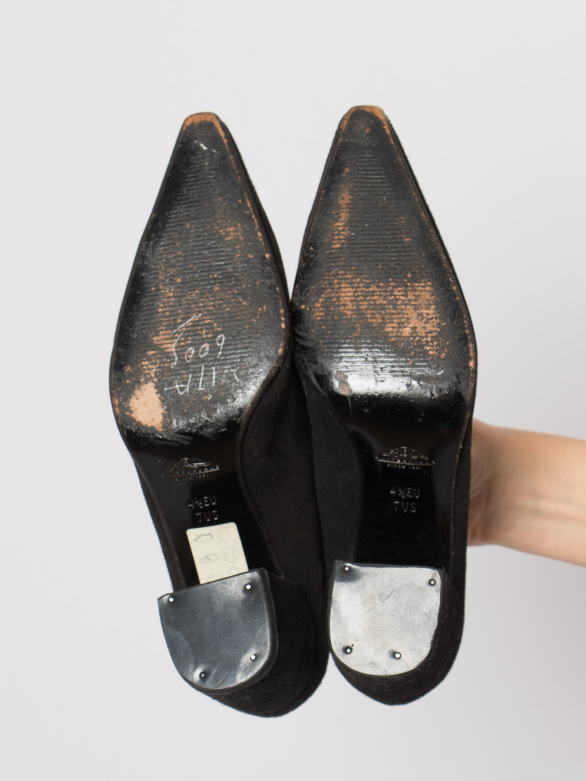 Vintage Bally Suede Block Heels Vintage Bally Suede Block Heels - Image 3