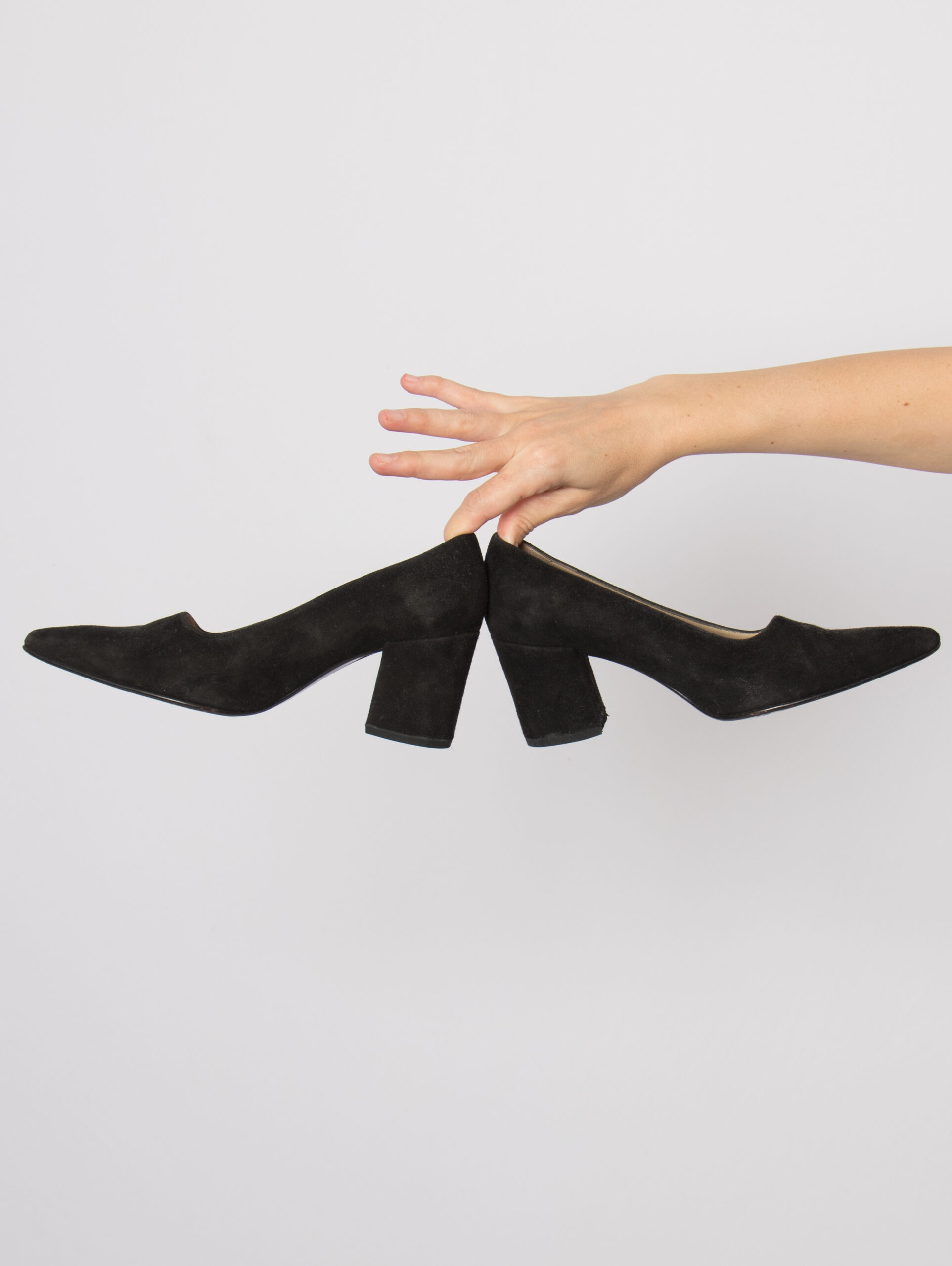 Vintage Bally Suede Block Heels Vintage Bally Suede Block Heels - Image 4