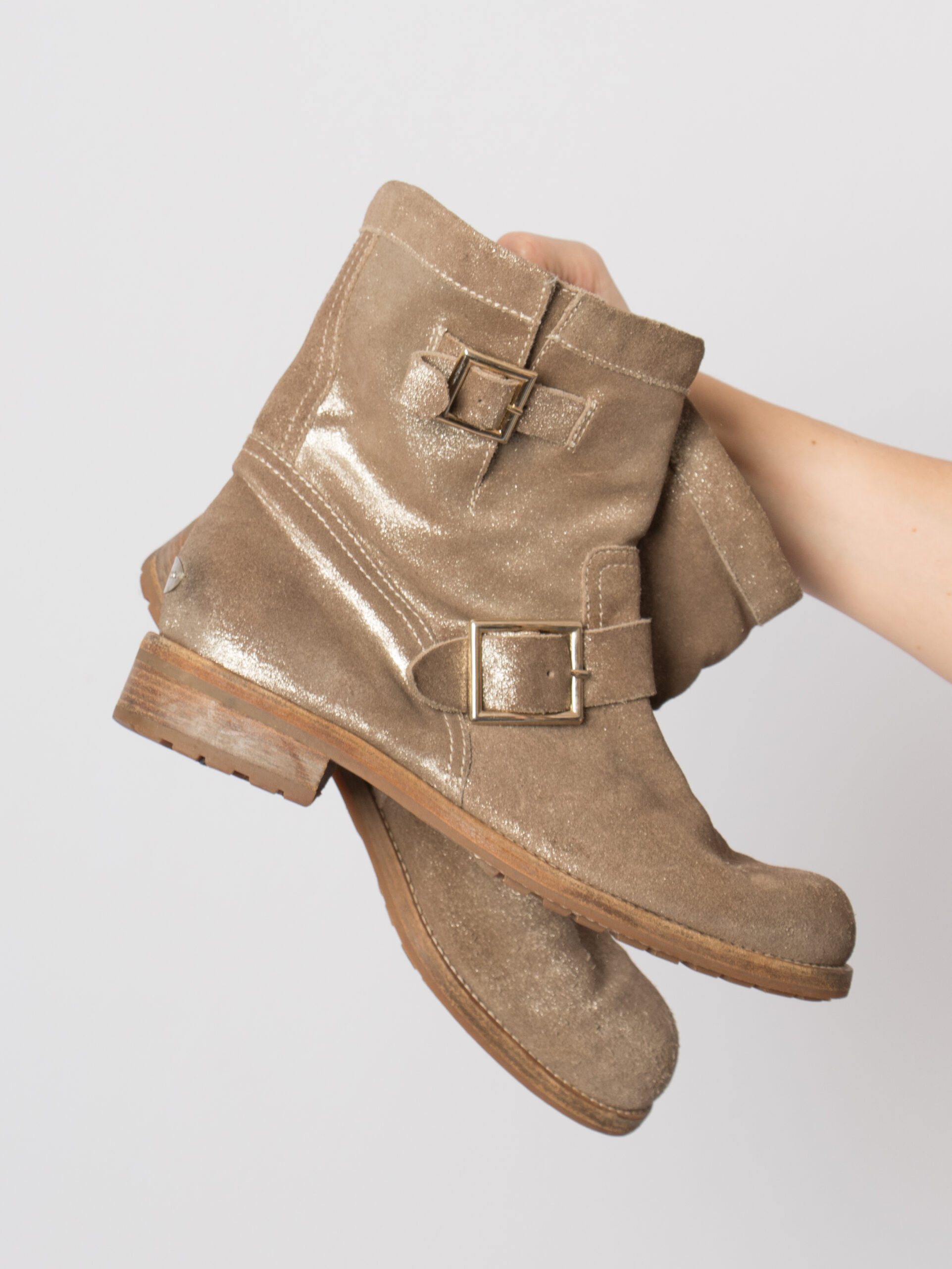 Jimmy Choo Golden Leather Ankle Boots Jimmy Choo Golden Leather Ankle Boots