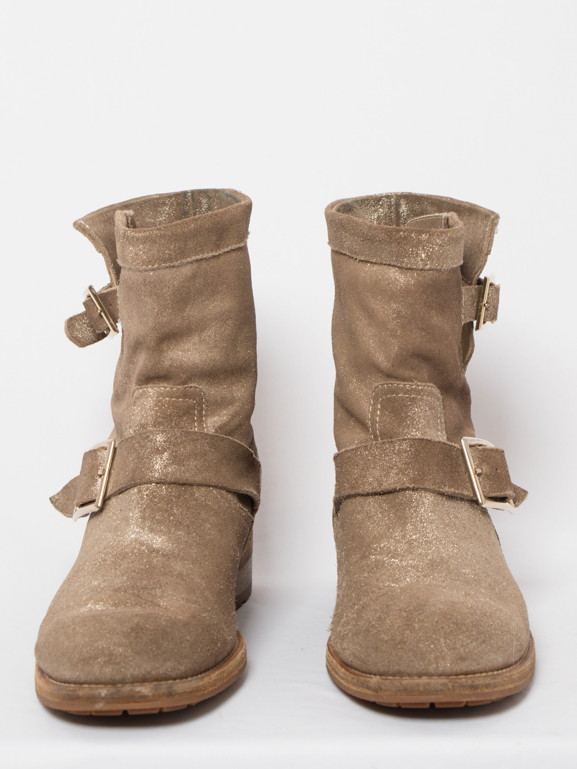 Jimmy Choo Golden Leather Ankle Boots Jimmy Choo Golden Leather Ankle Boots - Image 5