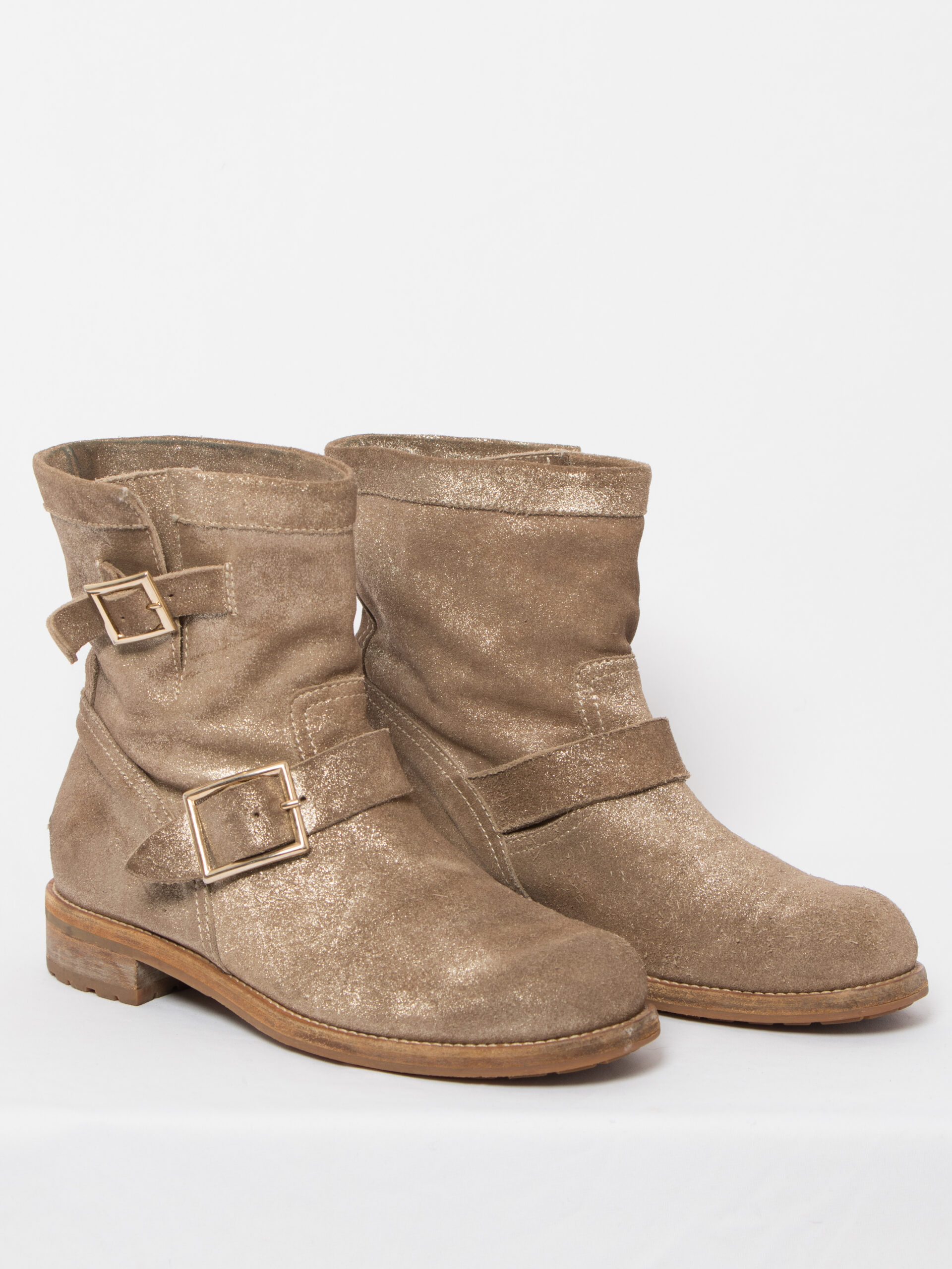 Jimmy Choo Golden Leather Ankle Boots Jimmy Choo Golden Leather Ankle Boots - Image 6