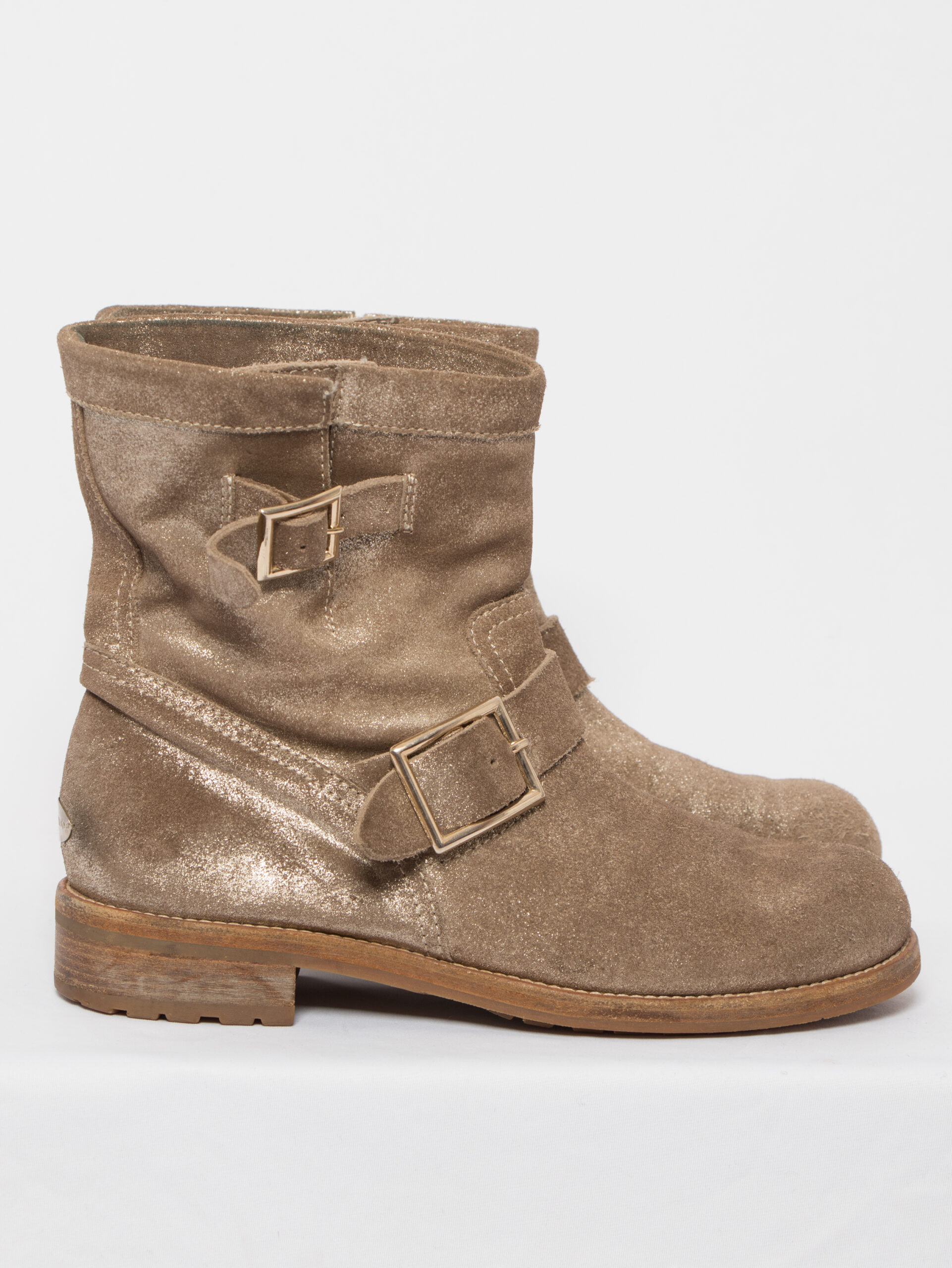 Jimmy Choo Golden Leather Ankle Boots Jimmy Choo Golden Leather Ankle Boots - Image 9