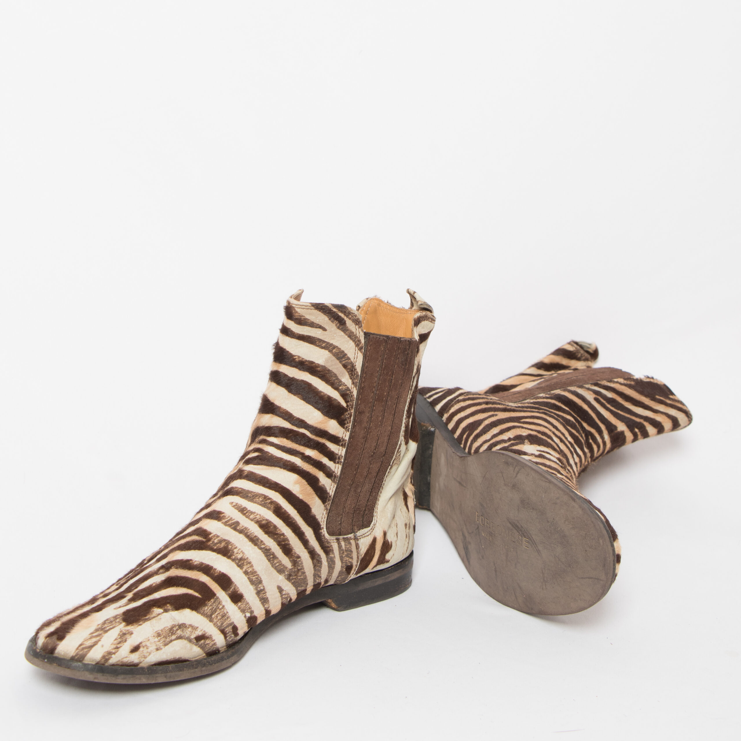 Vintage BORBONESE Zebra Ankle Boots Vintage BORBONESE Zebra Ankle Boots - Image 4
