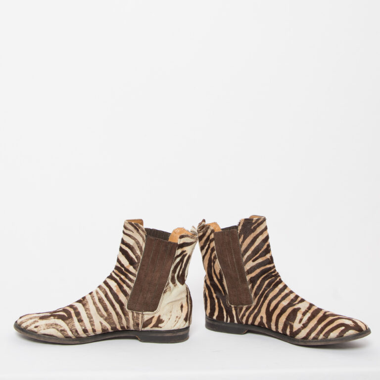 Vintage BORBONESE Zebra Ankle Boots thumbnail 5