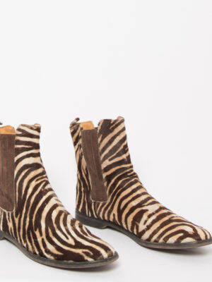 Vintage BORBONESE Zebra Ankle Boots