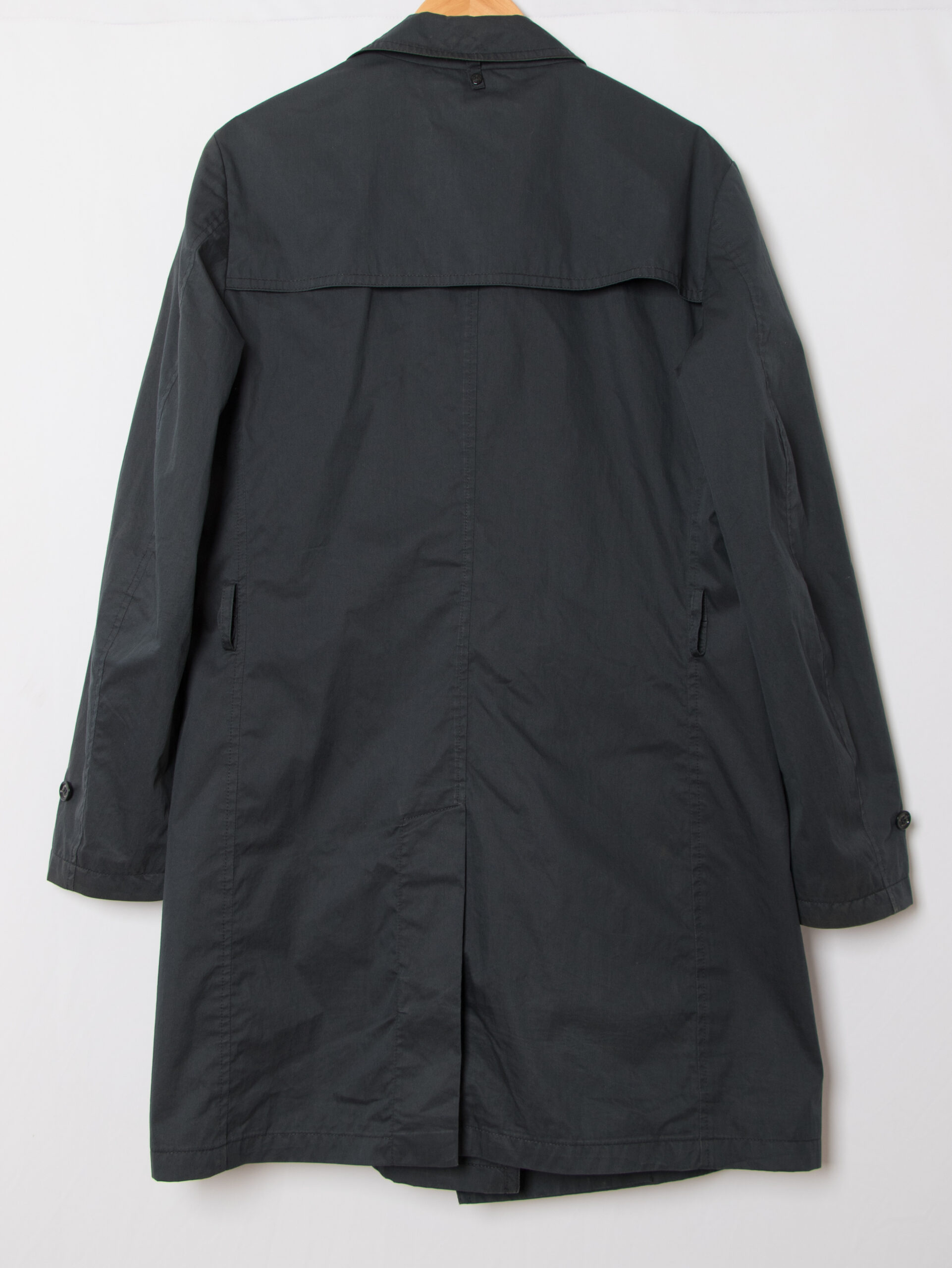 Vintage BOGGI Mens Blue Trench Coat Vintage BOGGI Mens Blue Trench Coat - Image 5