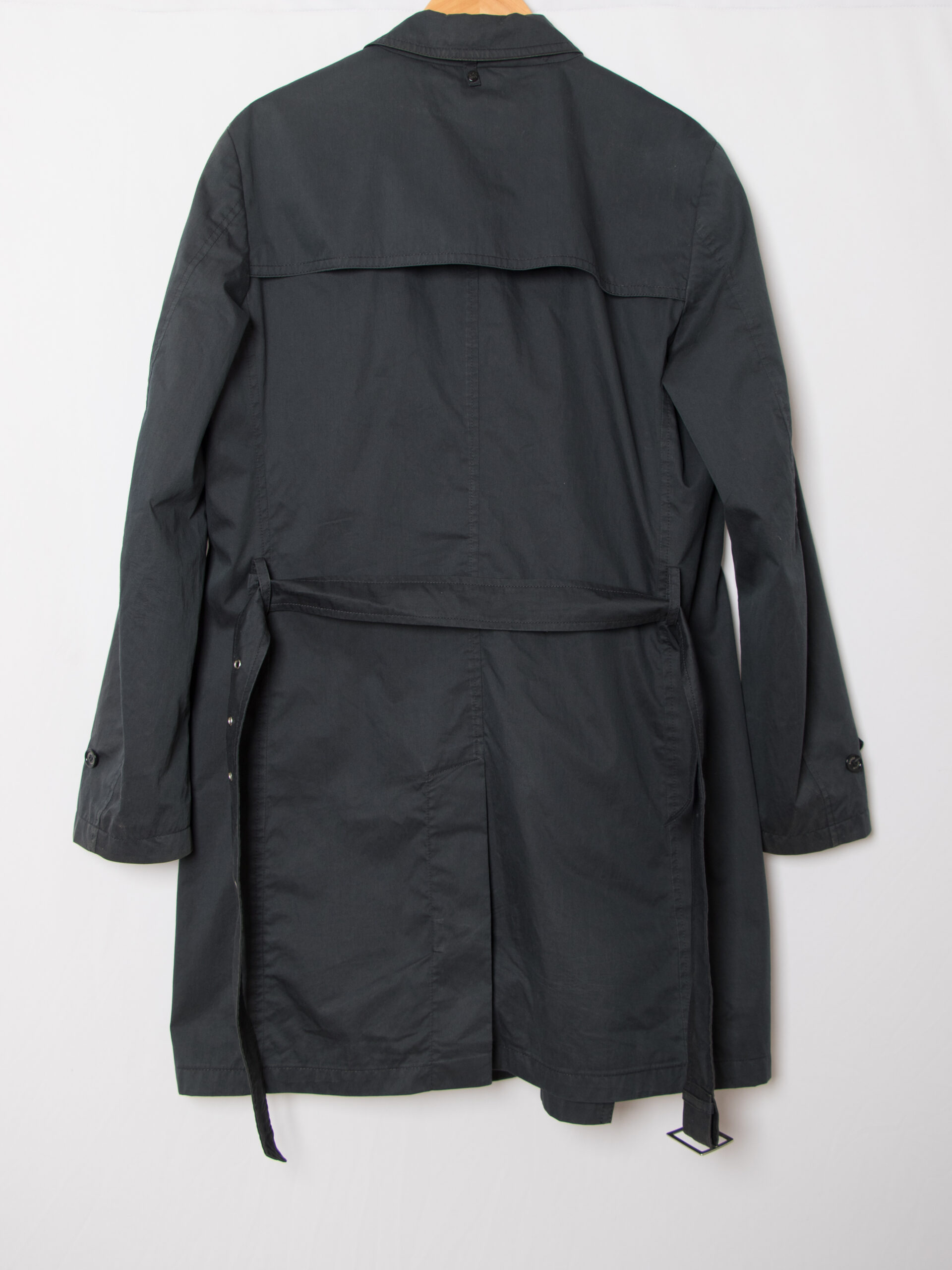 Vintage BOGGI Mens Blue Trench Coat Vintage BOGGI Mens Blue Trench Coat - Image 13