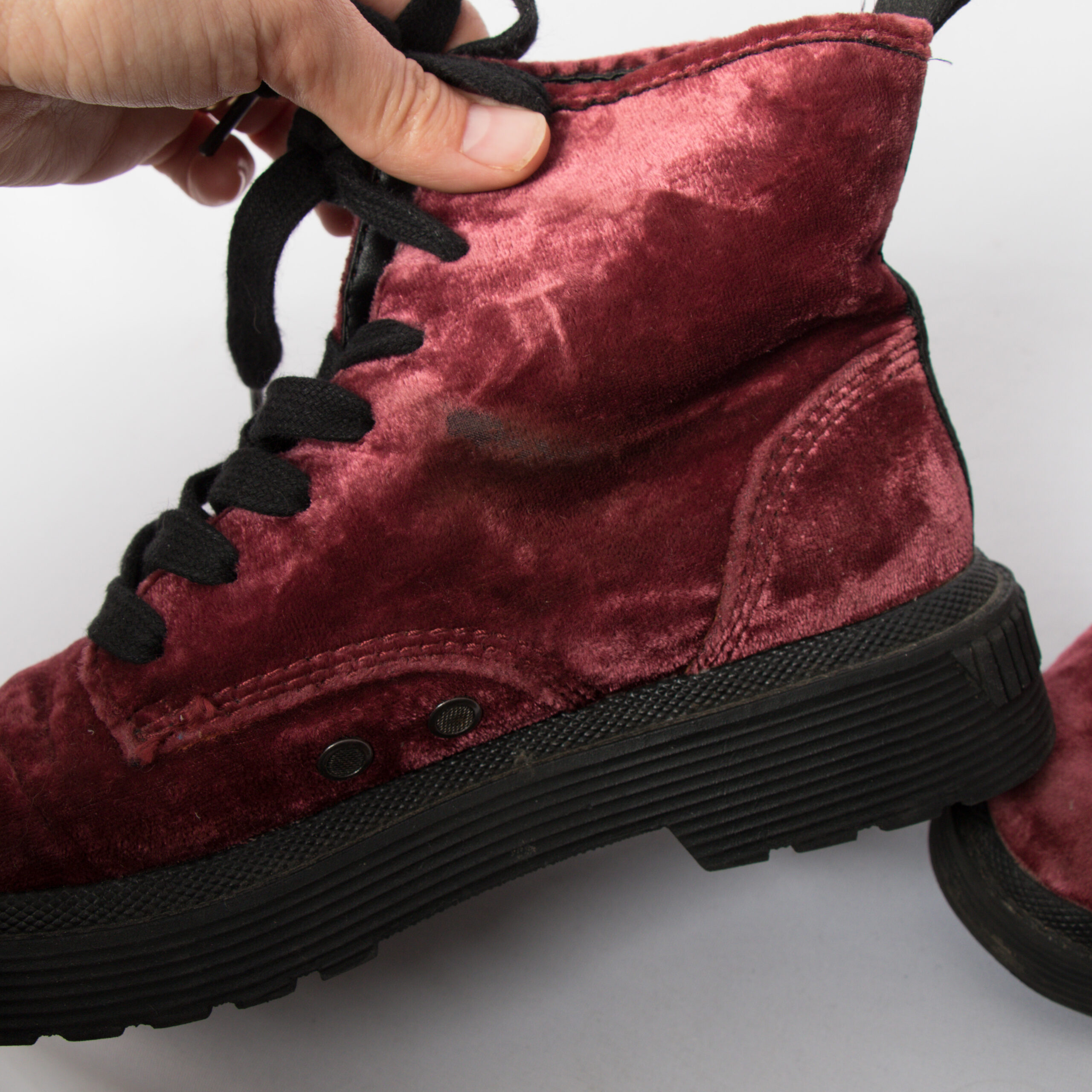 Calvin Klein Velvet Ankle Boots Calvin Klein Velvet Ankle Boots - Image 3