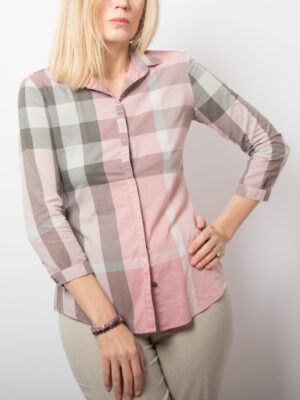 Burberry Brit XS Shirt Nova Check Pink Gray