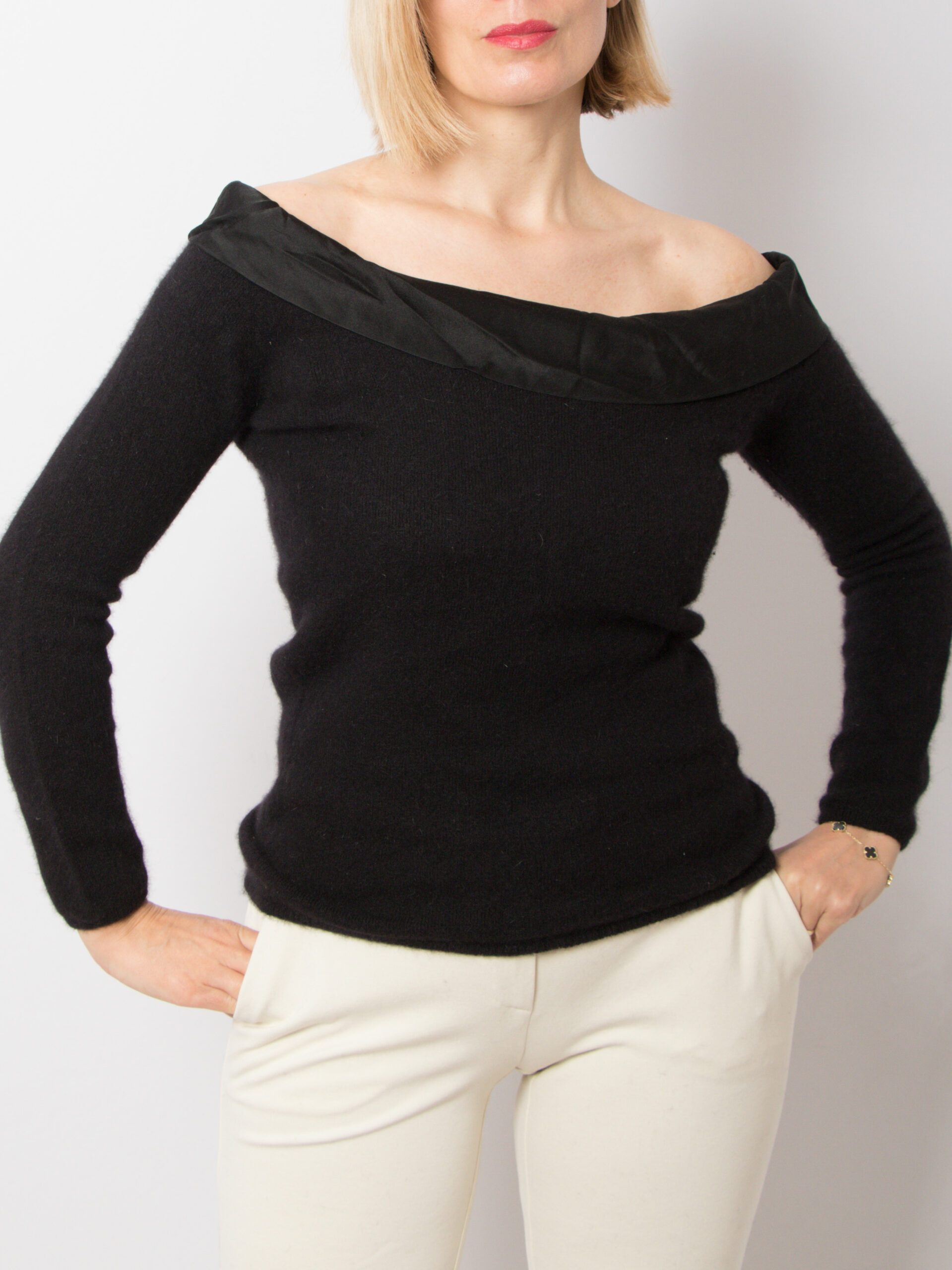 TWINSET Angora Off Shoulder Sweater TWINSET Angora Off Shoulder Sweater - Image 2