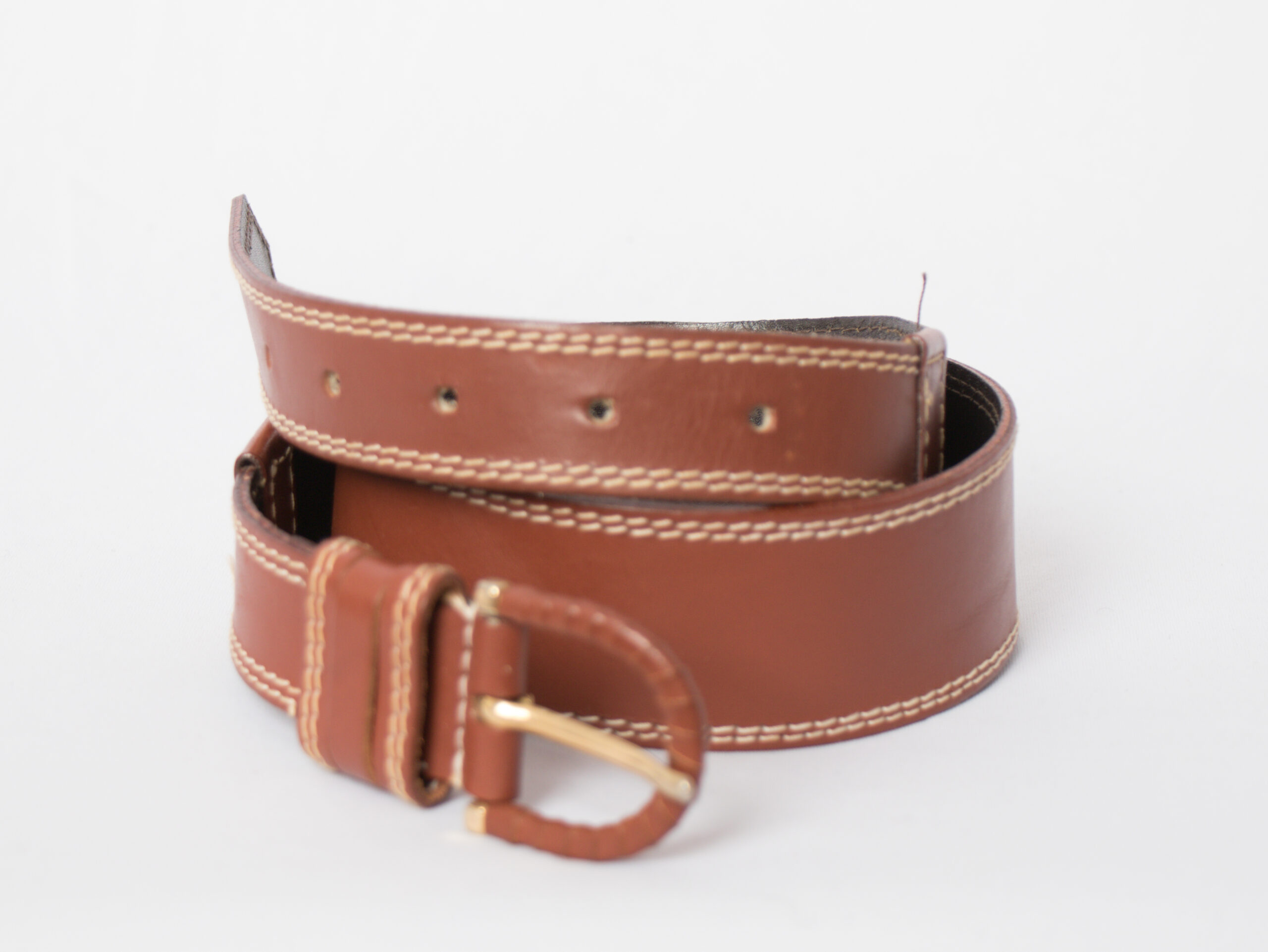 Max Mara Brown Leather Waist Belt Max Mara Brown Leather Waist Belt - Image 2