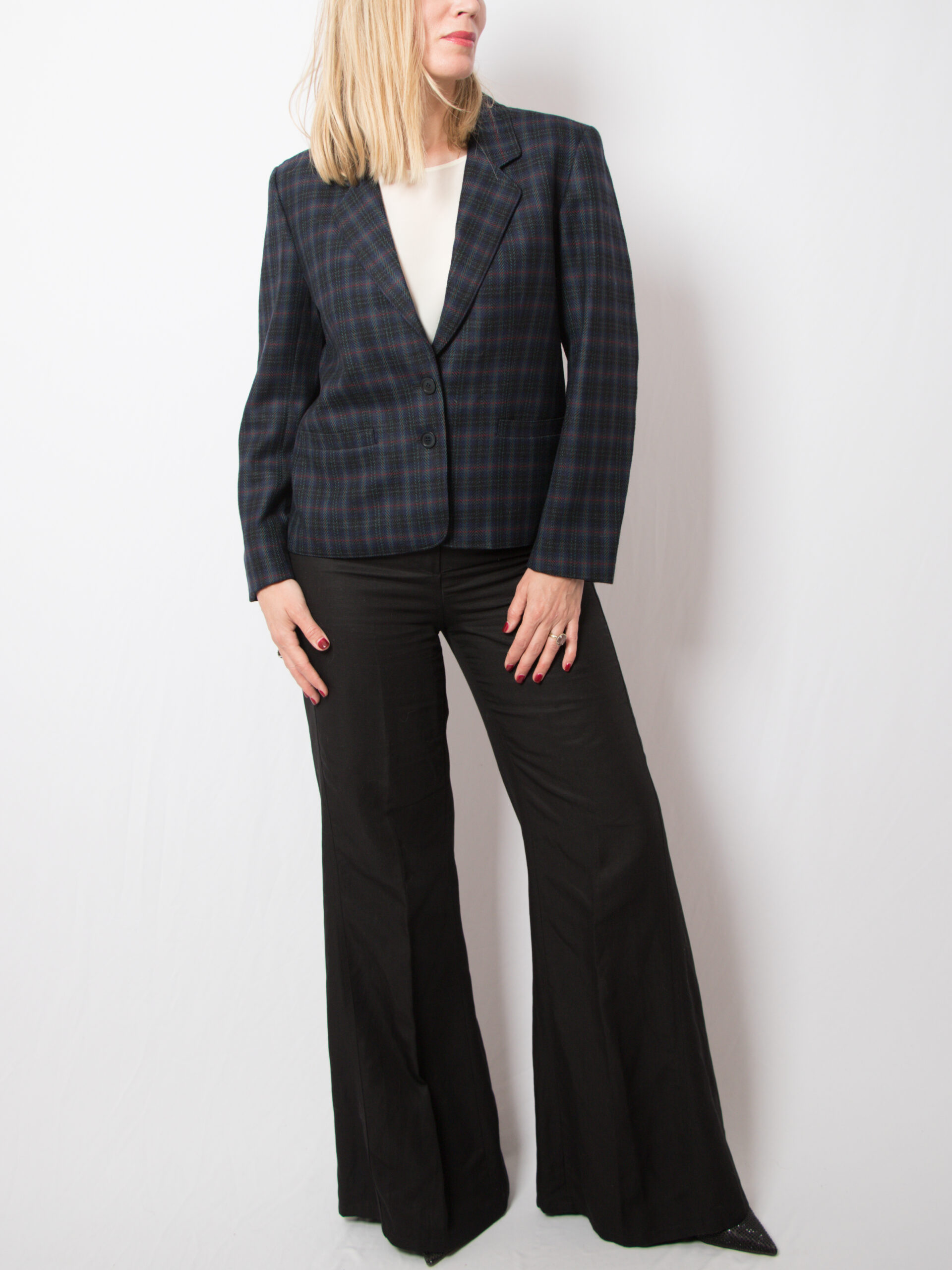 Vintage DINOMODA Plaid Wool Blazer Vintage DINOMODA Plaid Wool Blazer