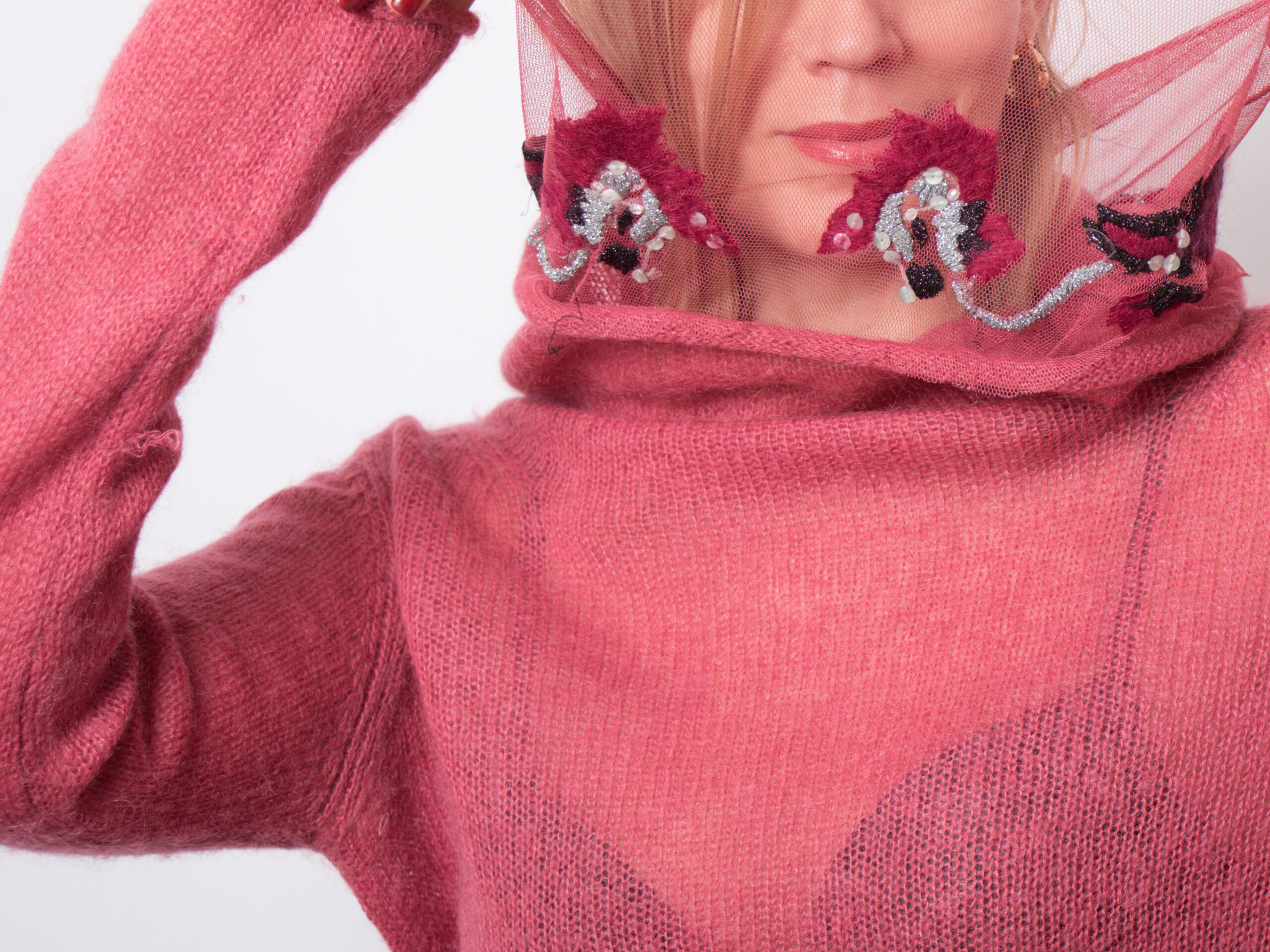Marella Sheer Fuzzy Mohair Sweater Marella Sheer Fuzzy Mohair Sweater - Image 3