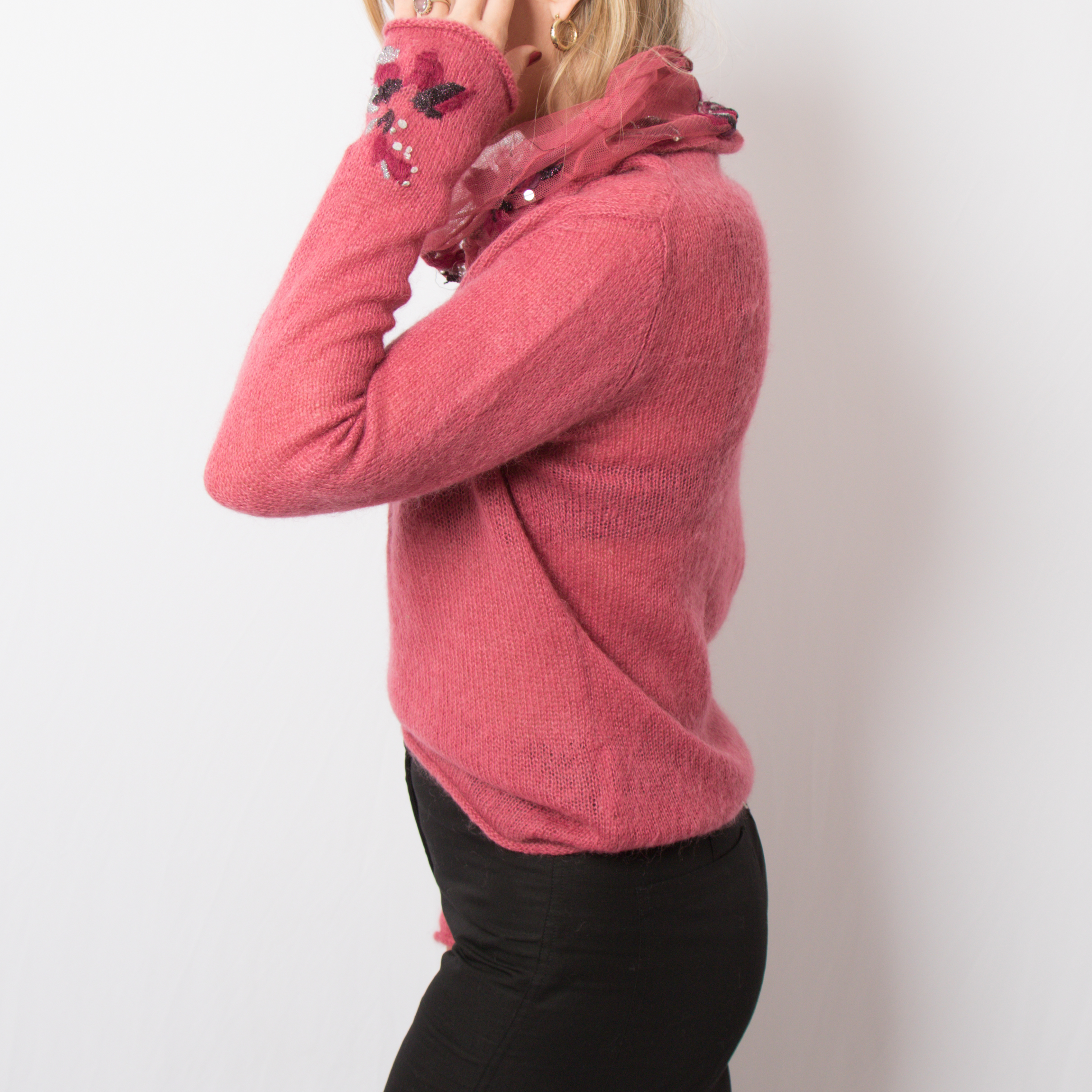 Marella Sheer Fuzzy Mohair Sweater Marella Sheer Fuzzy Mohair Sweater - Image 5