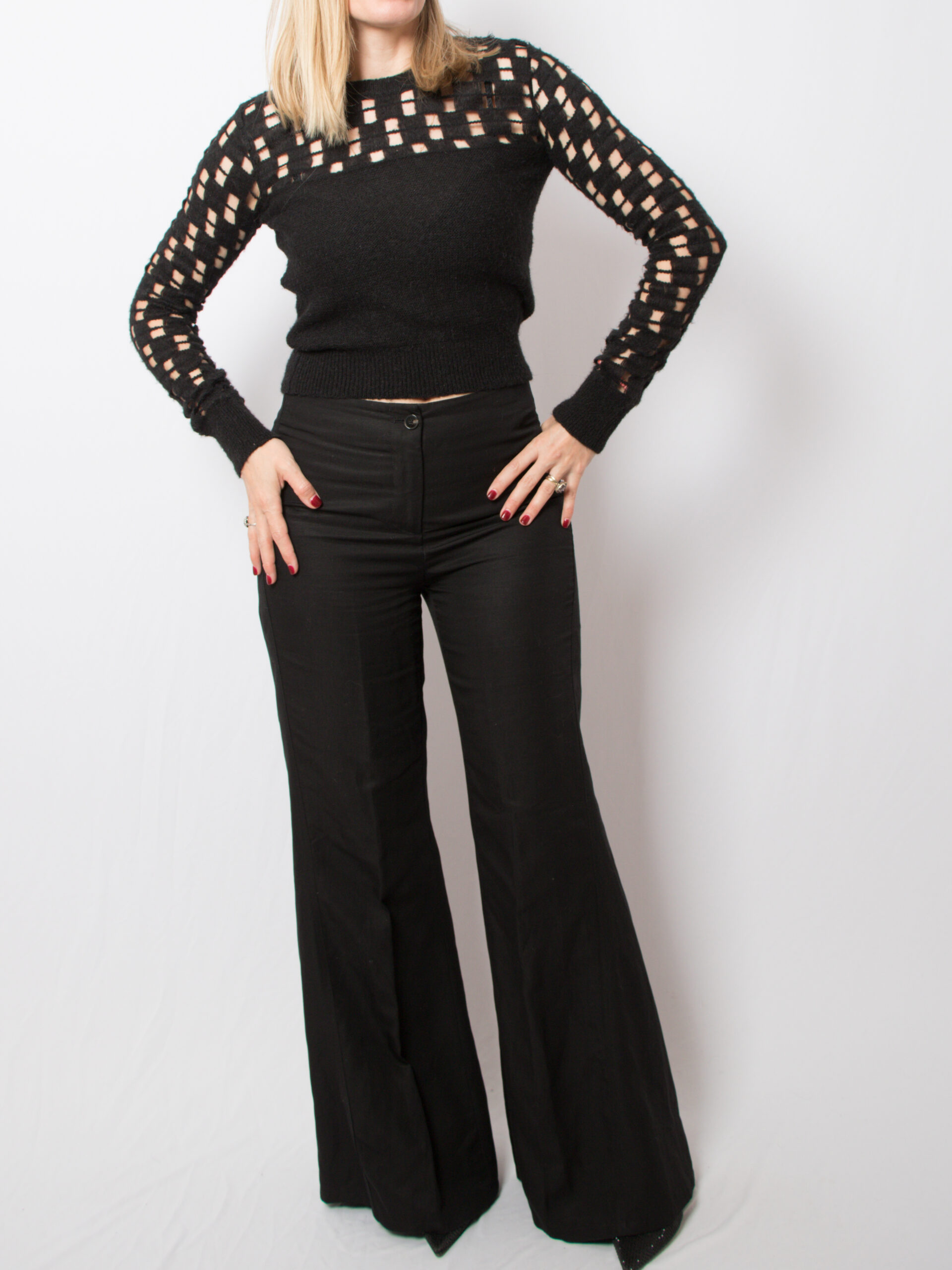 See by Chloé Black Cutout Sweater See by Chloé Black Cutout Sweater - Image 2