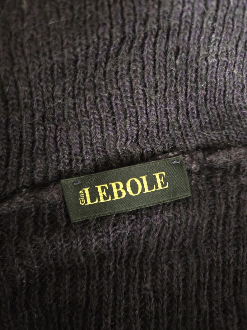 Vintage Purple Turtleneck Mohair Sweater Vintage Purple Turtleneck Mohair Sweater - Image 5