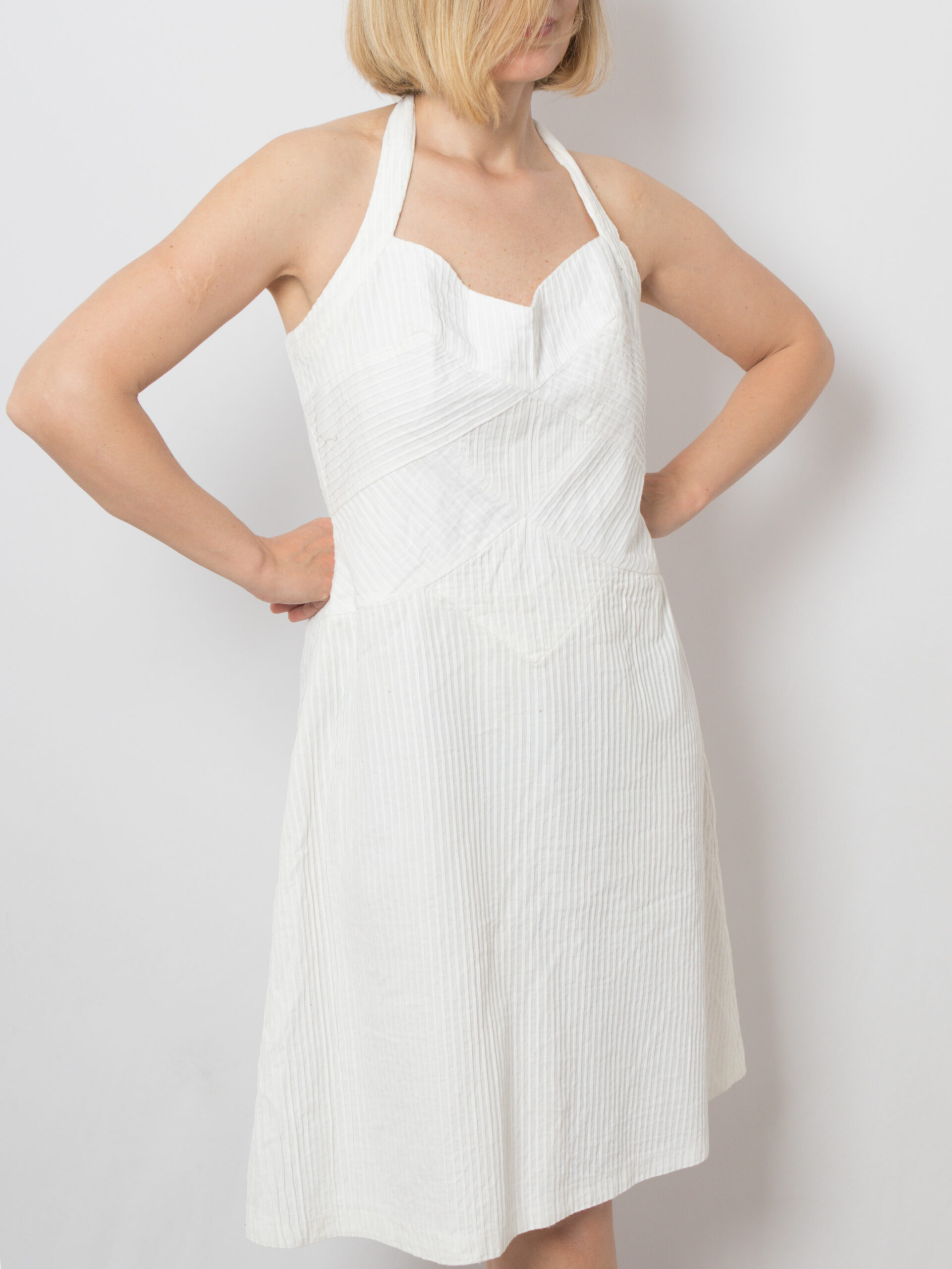 DONNA RICCO New York White Halter Dress DONNA RICCO New York White Halter Dress - Image 4