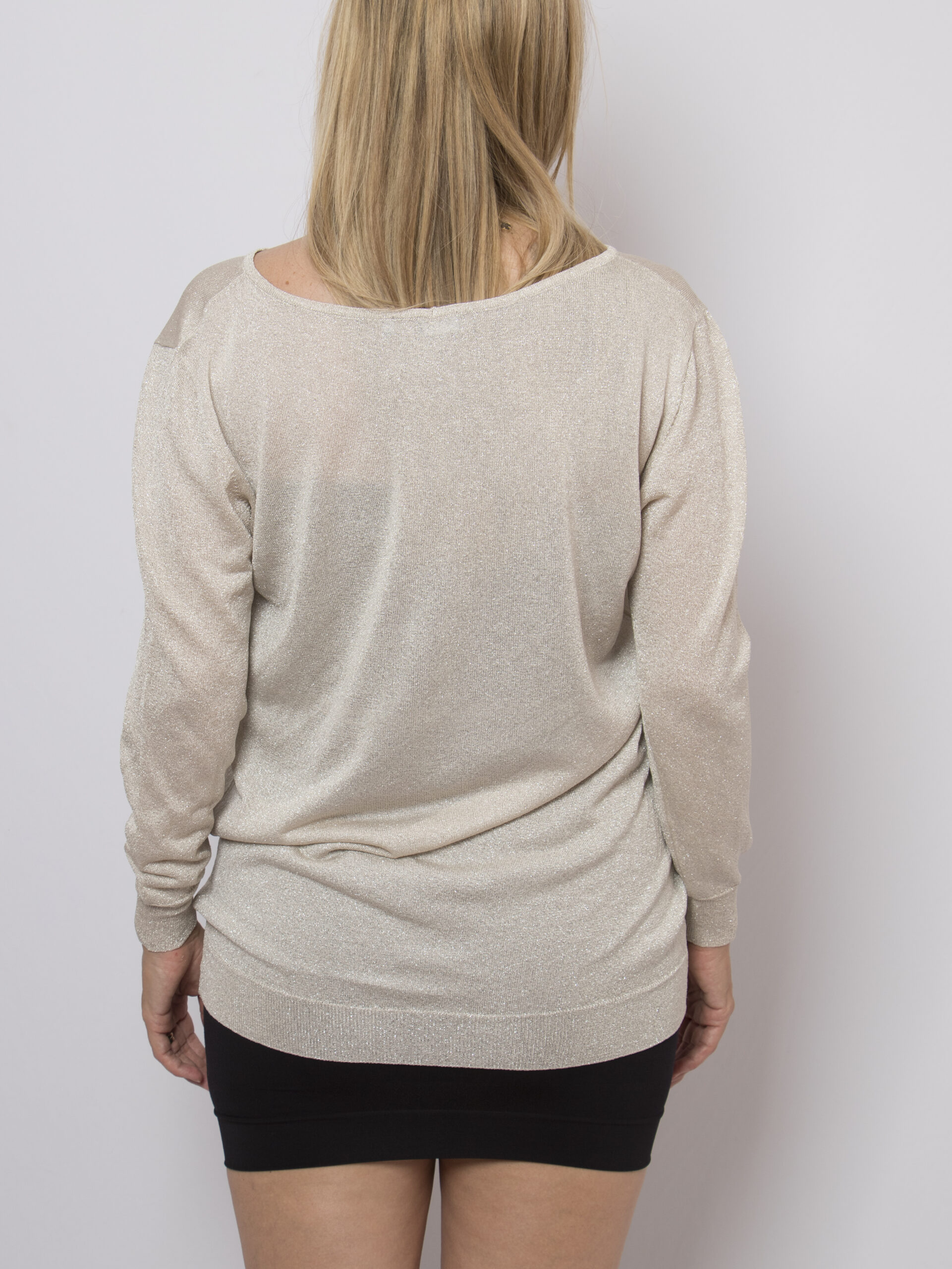 Marella Golden Sheer Knit Sweater Marella Golden Sheer Knit Sweater - Image 3