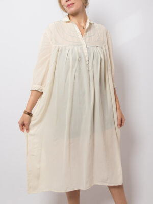 Vintage Ivory Silk Nightgown