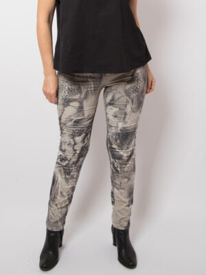 MarcCain Animal Print Skinny Pants
