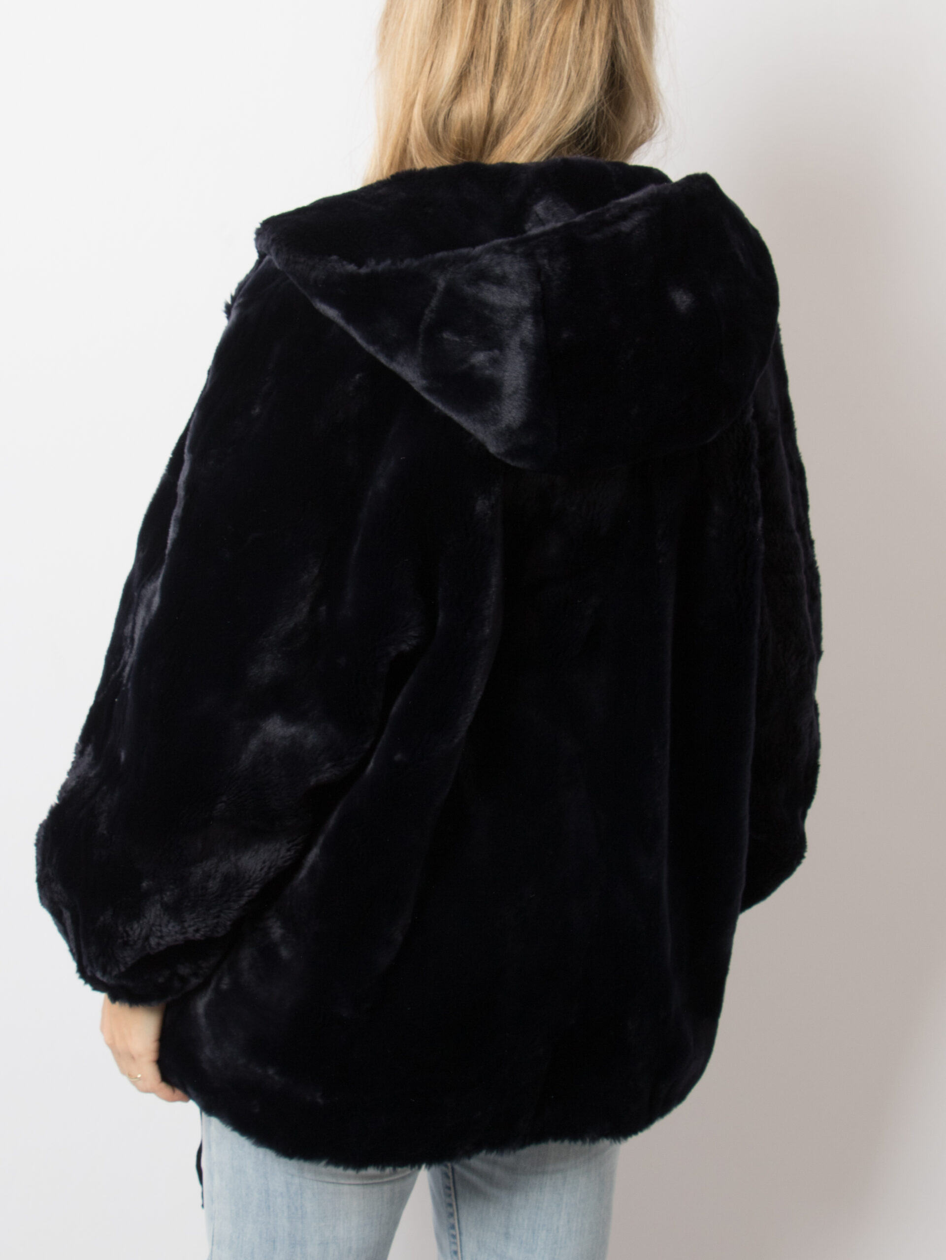 Vintage Hooded Faux Fur Coat Vintage Hooded Faux Fur Coat - Image 3