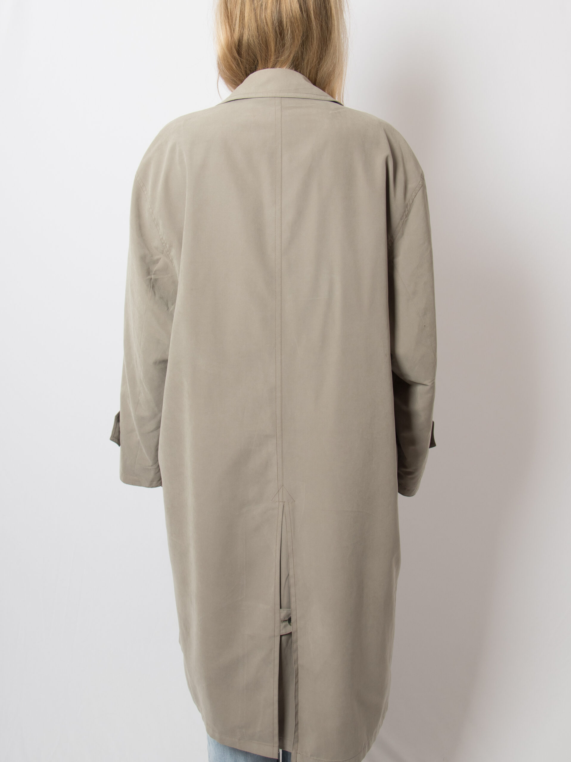 Vintage Taupe Oversized Duster Coat Vintage Taupe Oversized Duster Coat - Image 4