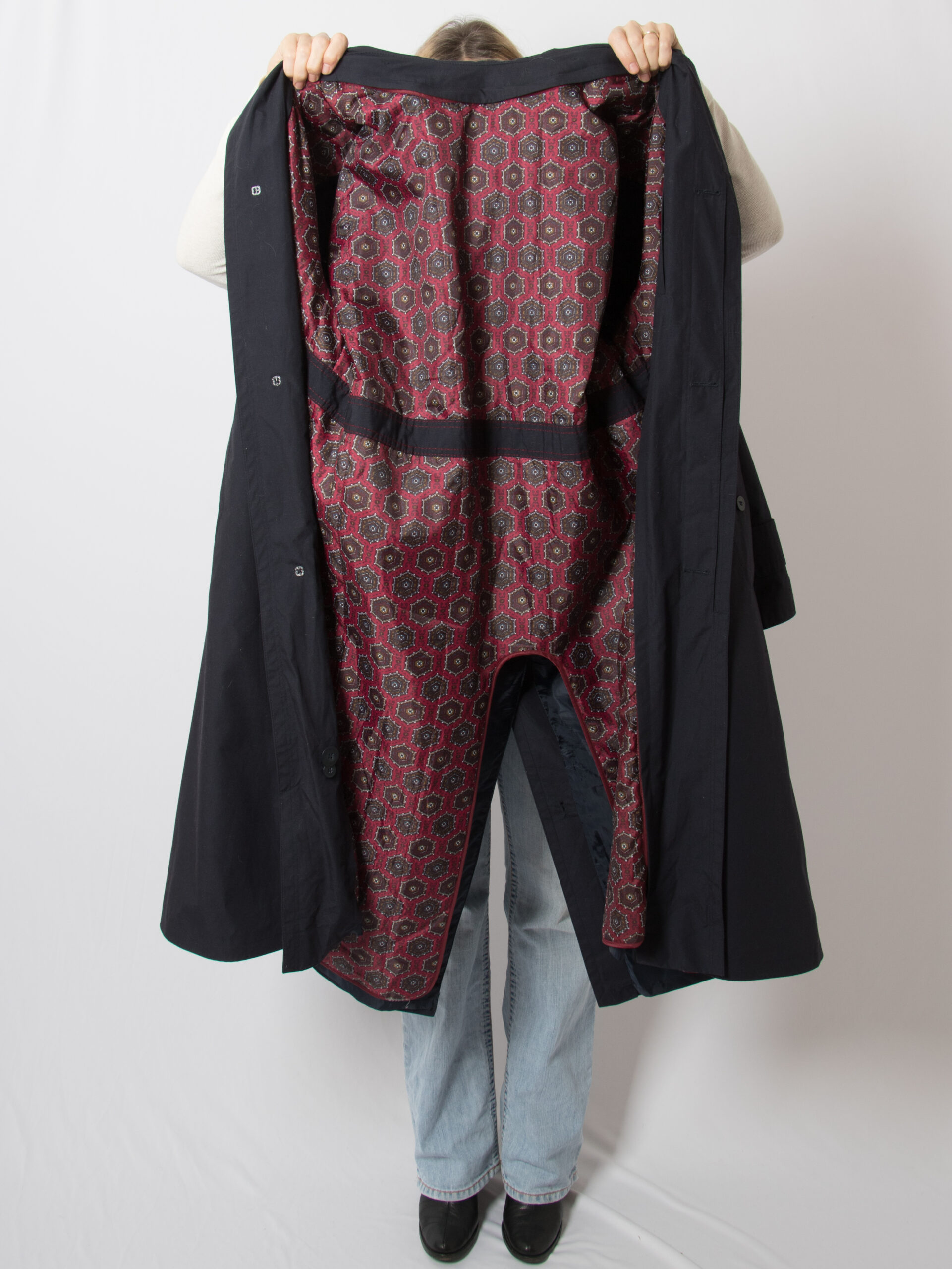 Vintage Navy Oversized Trench Coat Vintage Navy Oversized Trench Coat