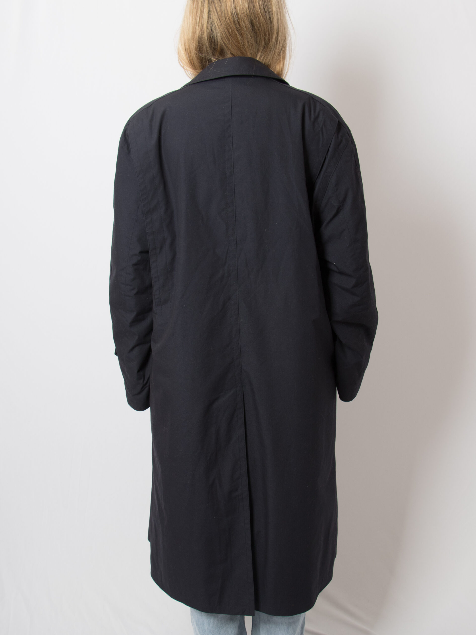 Vintage Navy Oversized Trench Coat Vintage Navy Oversized Trench Coat - Image 6