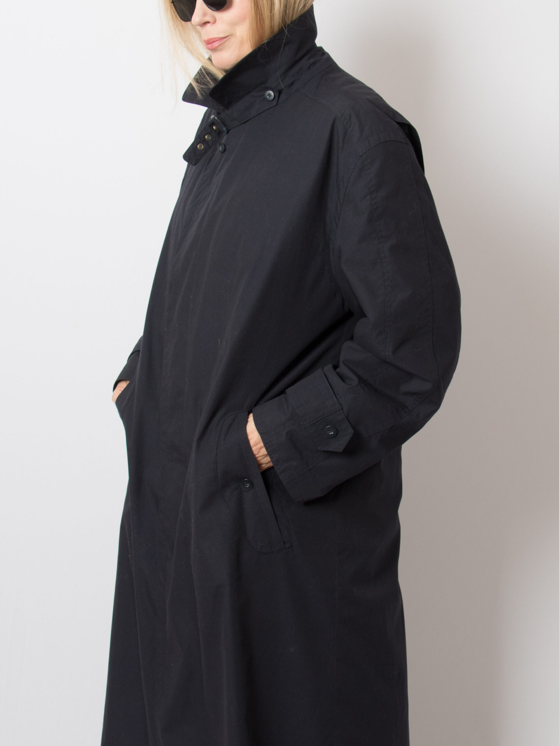Vintage Navy Oversized Trench Coat Vintage Navy Oversized Trench Coat - Image 10