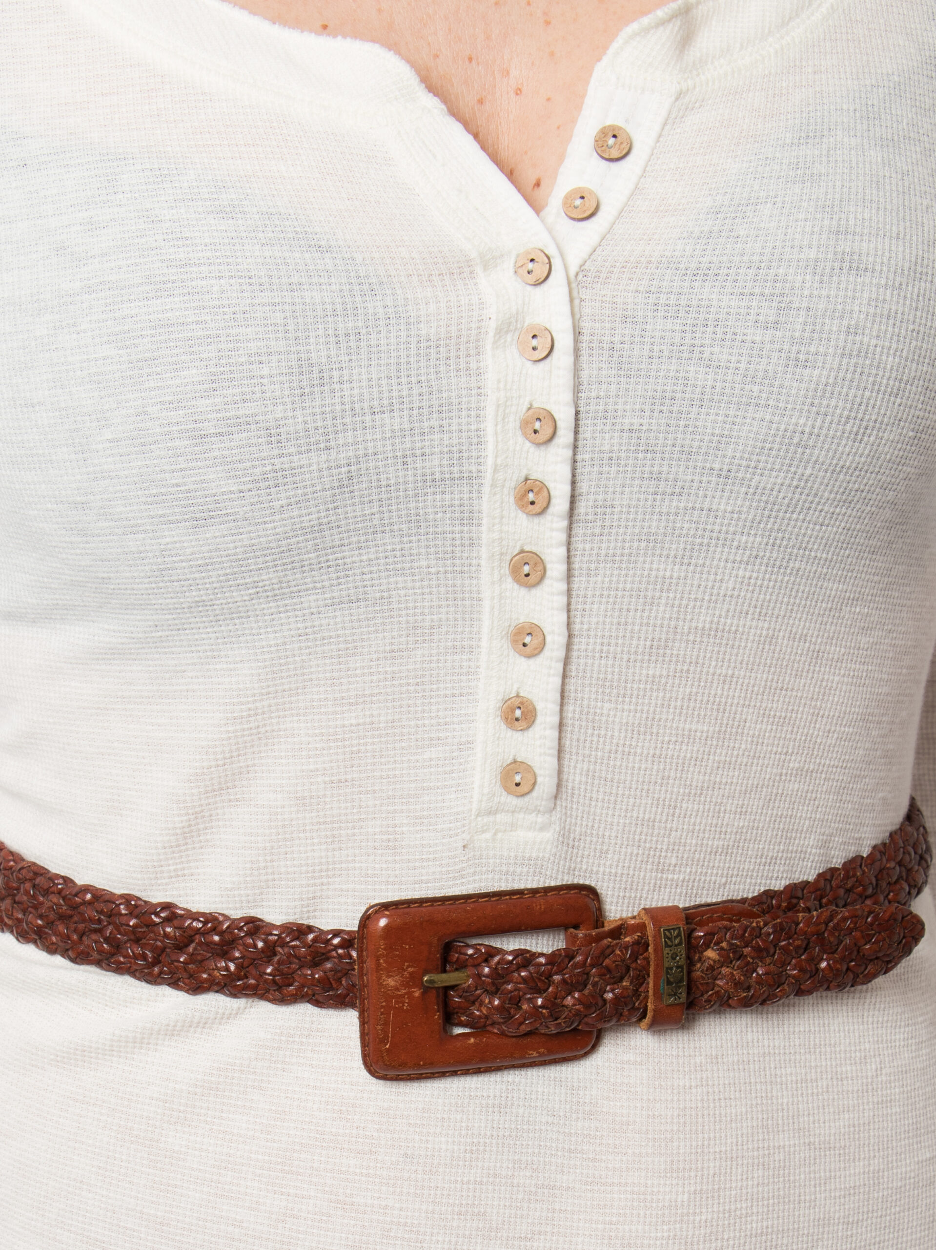 Vintage Thin Braided Leather Belt Vintage Thin Braided Leather Belt - Image 6