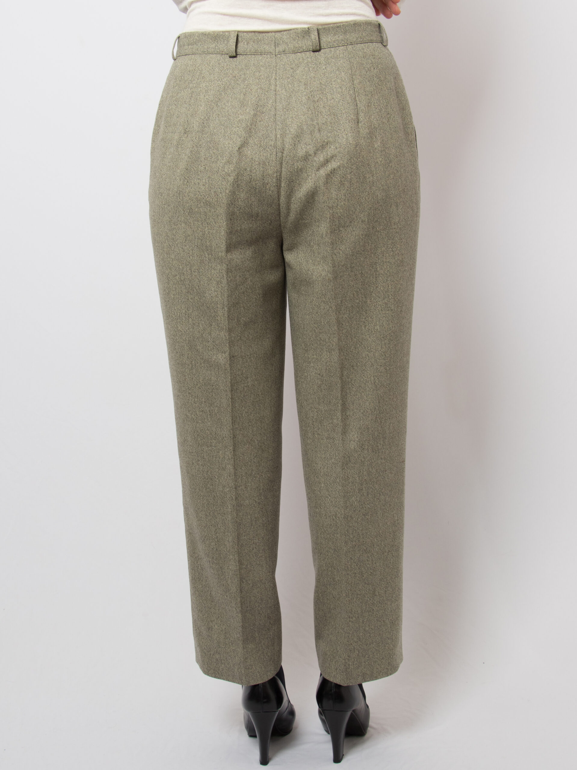Vintage TIMELESS Wool Sage Trousers Vintage TIMELESS Wool Sage Trousers - Image 5